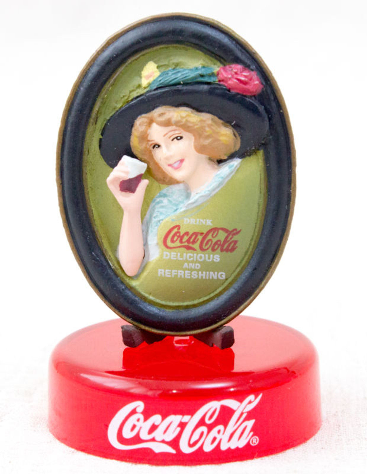 Coca-Cola Graffiti A Woman in The Change Tray Toy Miniature Figure Kaiyodo JAPAN