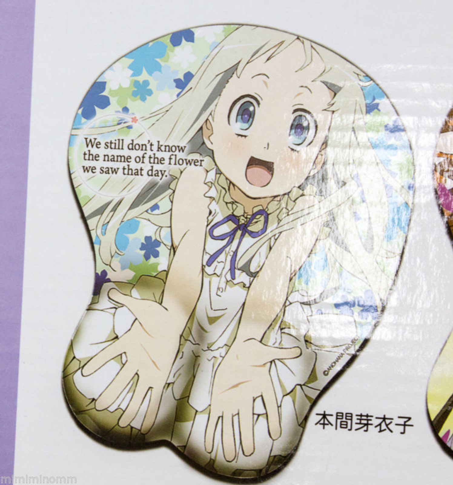 Anohana Meiko Honma Menma 3D Mouse Pad Flower We Saw That Day Taito JAPAN