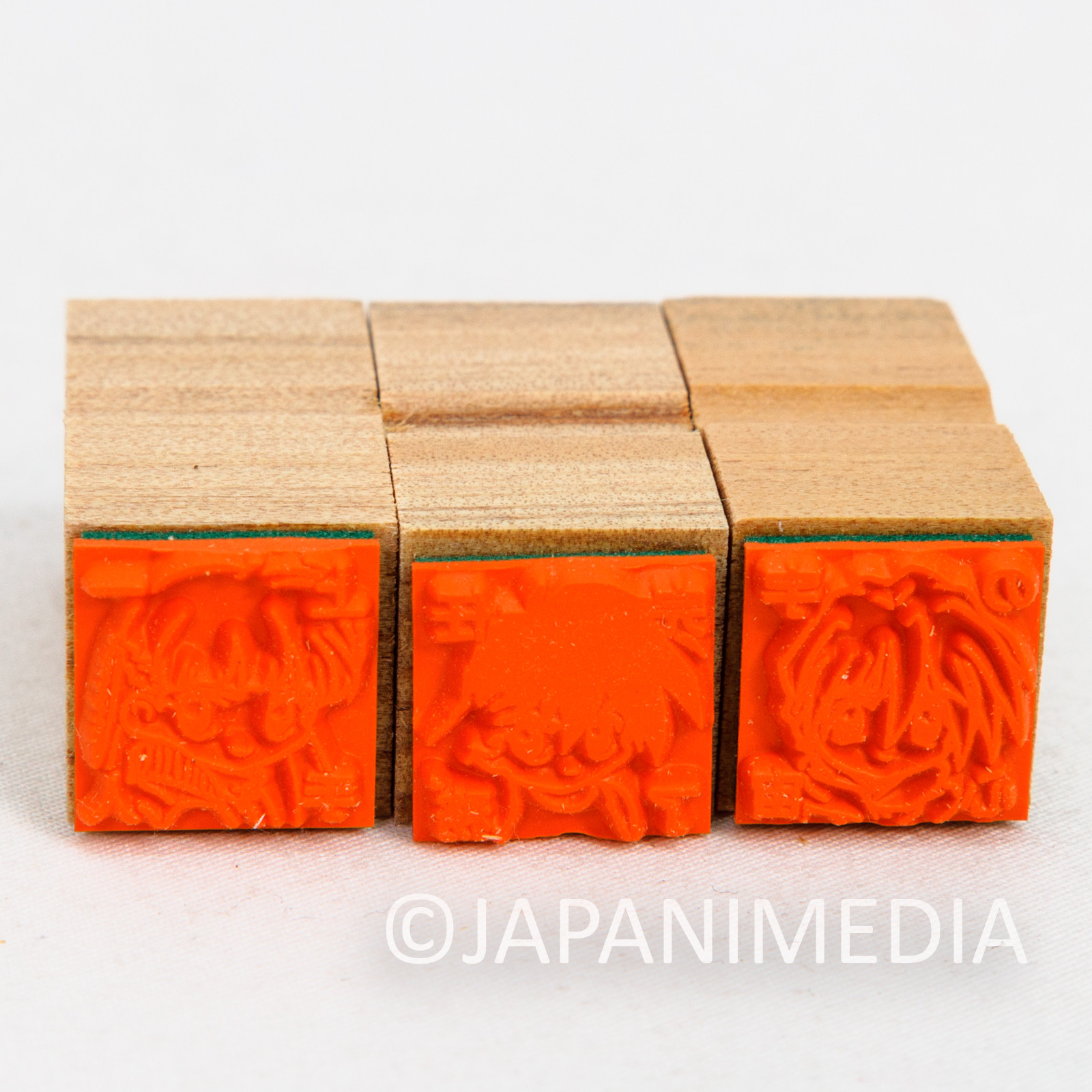 Retro RARE! Gundam W Wing Small Stamp 3pc Set / Heero Quatre Relena Japanimedia Store 6