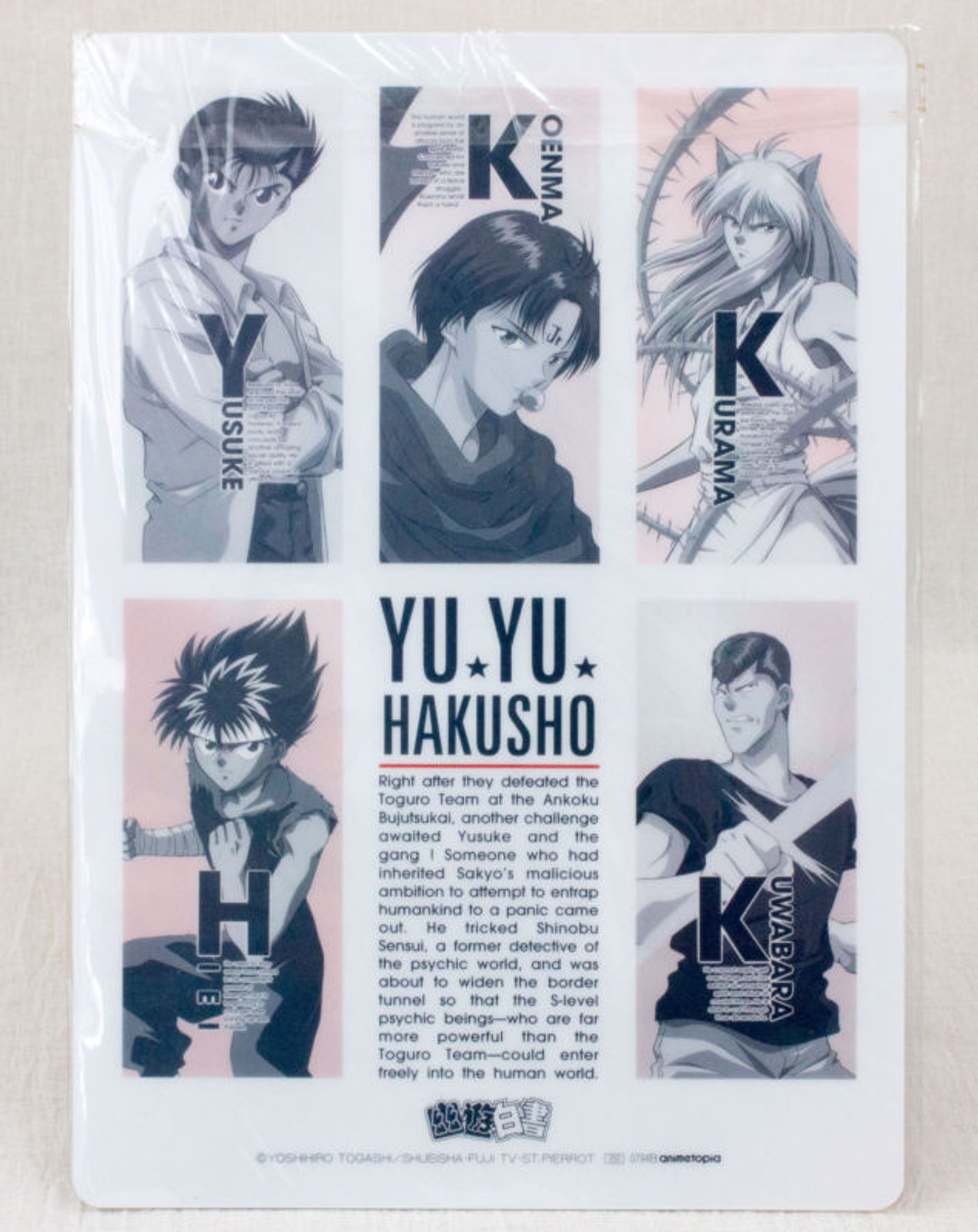 Yu Yu Hakusho Yoko Kurama Plastic Pencil Board Pad Shitajiki JAPAN ANIME