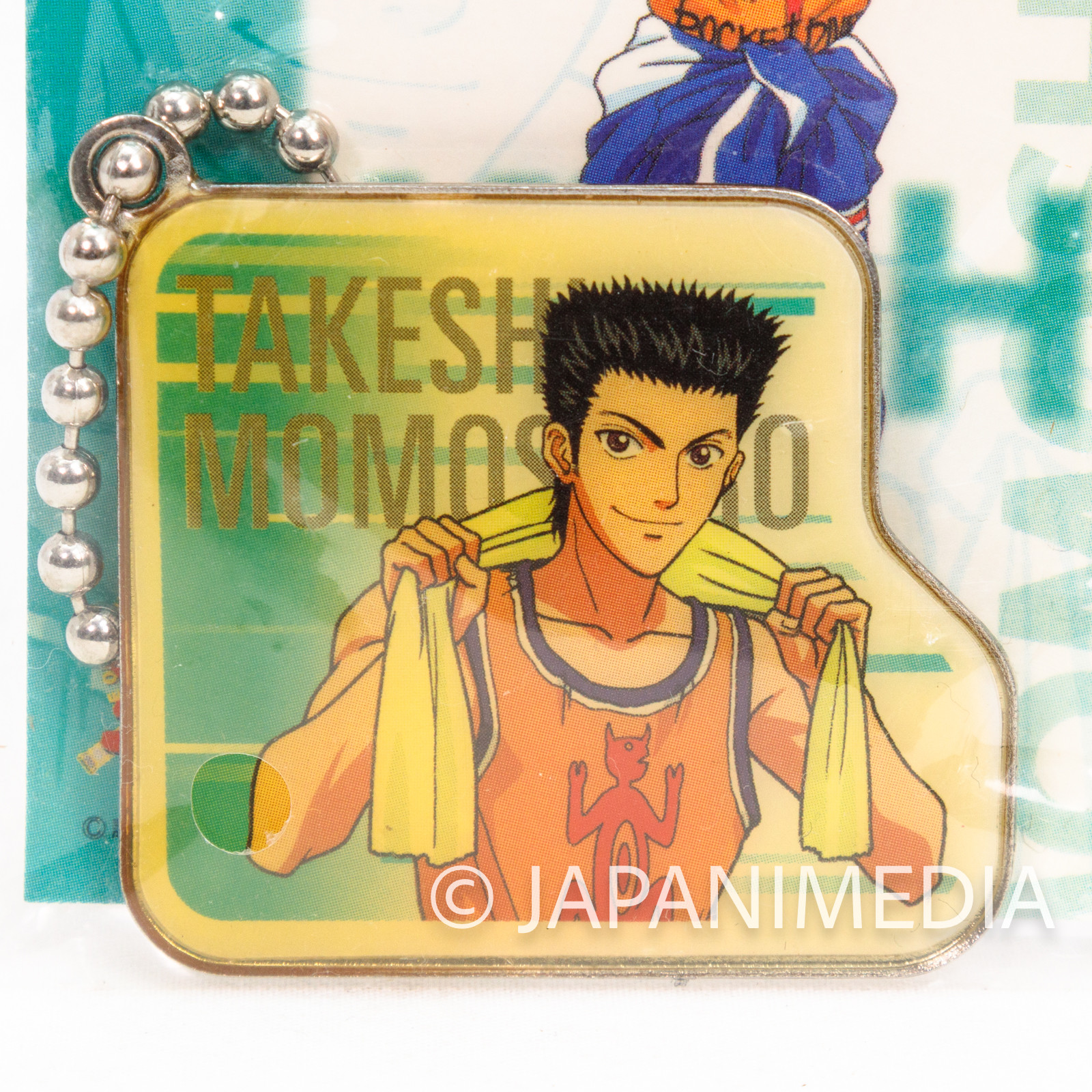 Prince of Tennis Takeshi Momoshiro Metal Tag Keychain TOMY Japanimedia Store 2