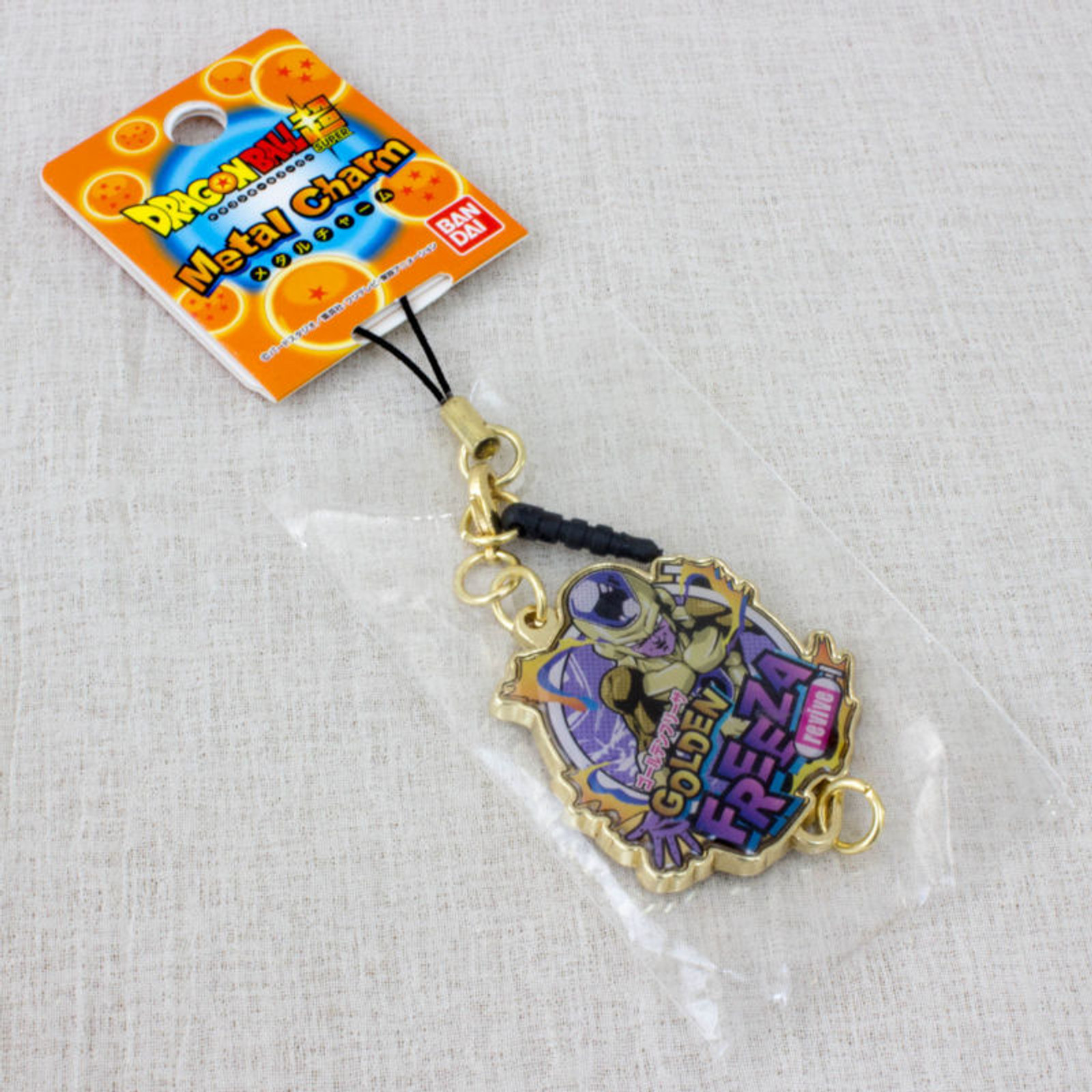 Dragon Ball Z Metal Charm Strap Golden Freeza Ver. JAPAN MANGA