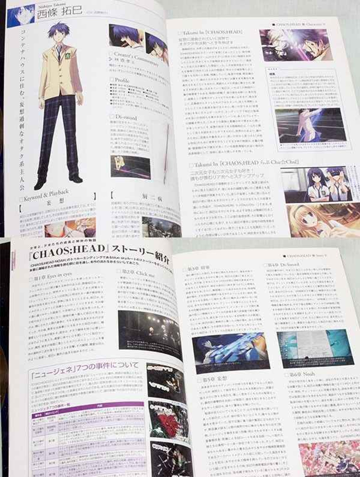Chaos Head Steins;Gate Game Guide Illsutration Art book JAPAN ANIME GAME Japanimedia Store