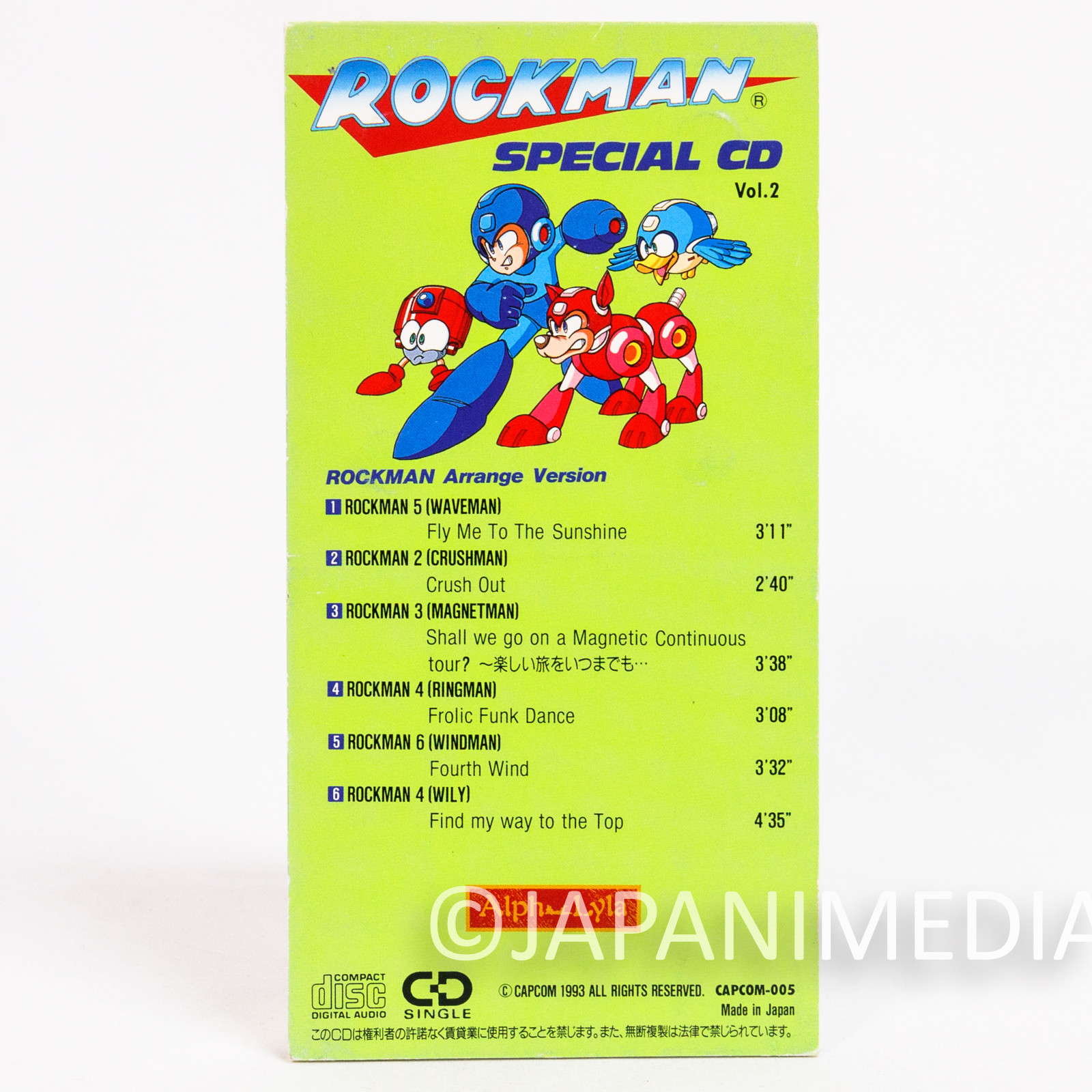 Rockman Special CD Vol.2 Arrange Version 8cm Mini CD CAPCOM Japanimedia Store 2