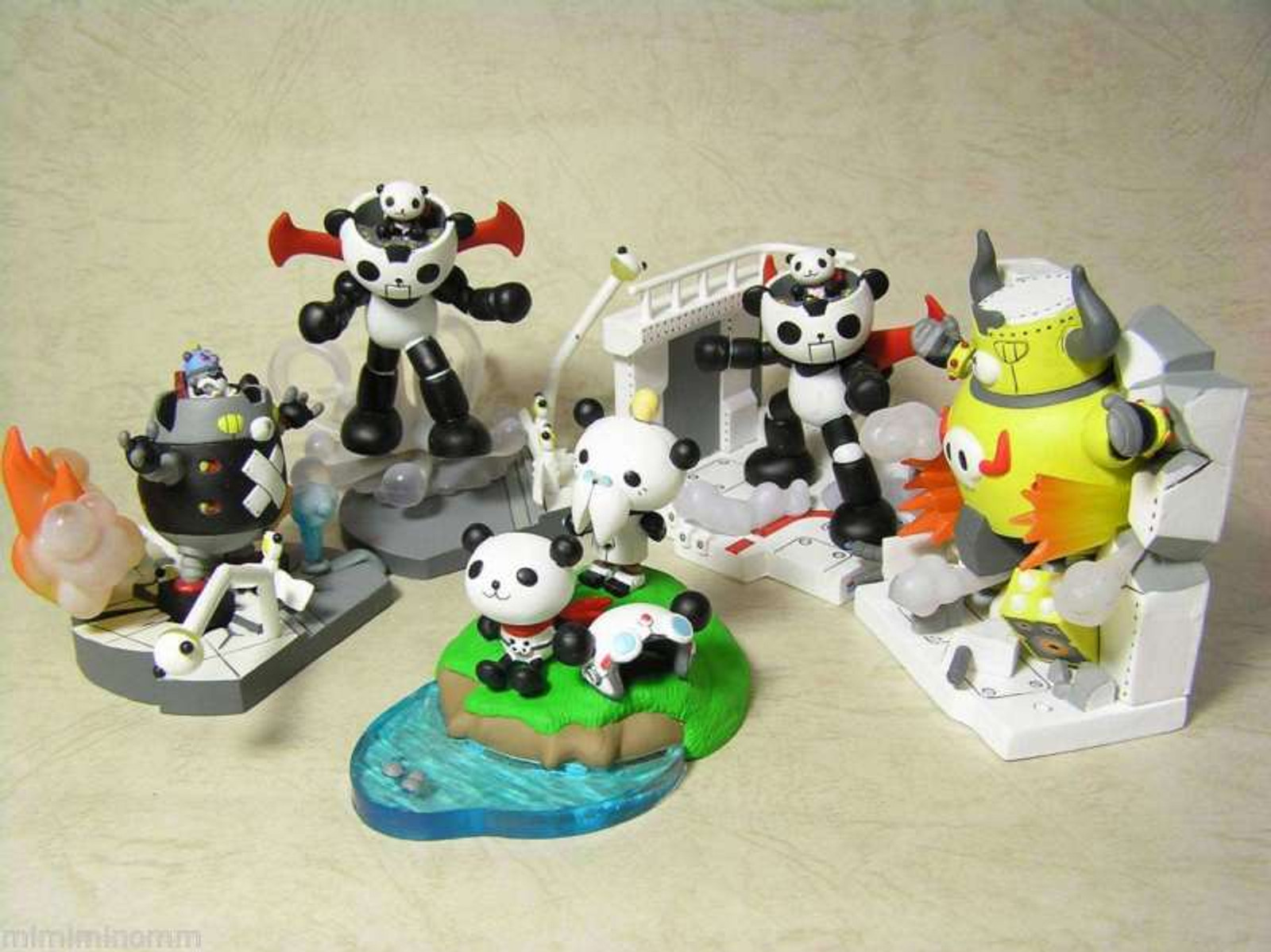 [Set of 10] Panda-Z Mini Figure Collection 02 Robonimal Megahouse JAPAN ANIME Japanimedia Store FRONT
