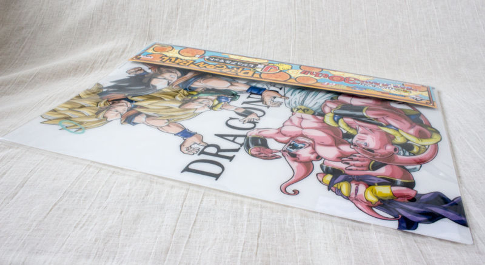 Dragon Ball Z Picture Plastic Mat Majin Boo Gokou Gohan Ver. Banpresto JAPAN