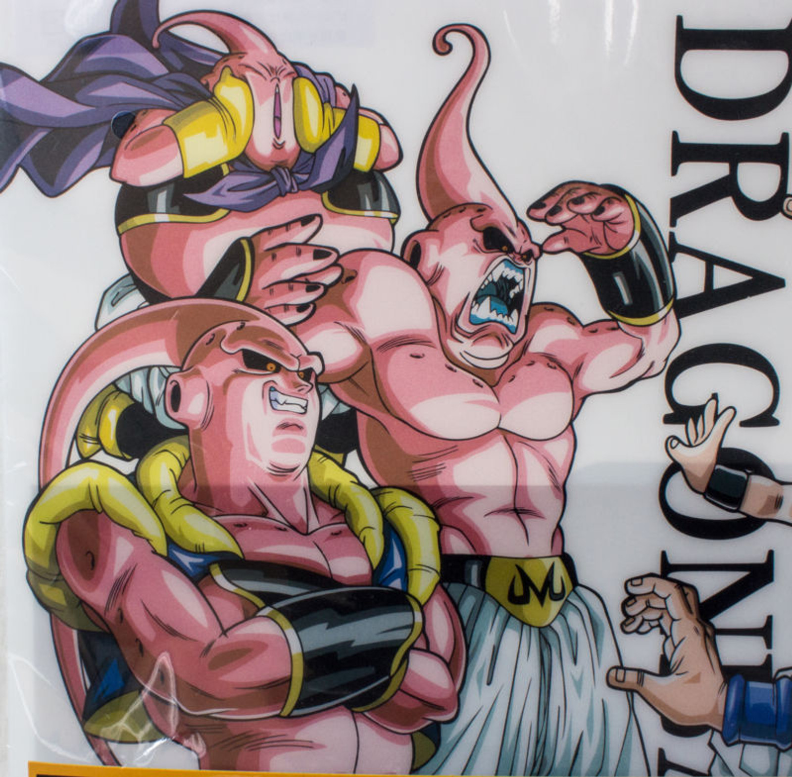 Dragon Ball Z Picture Plastic Mat Majin Boo Gokou Gohan Ver. Banpresto JAPAN