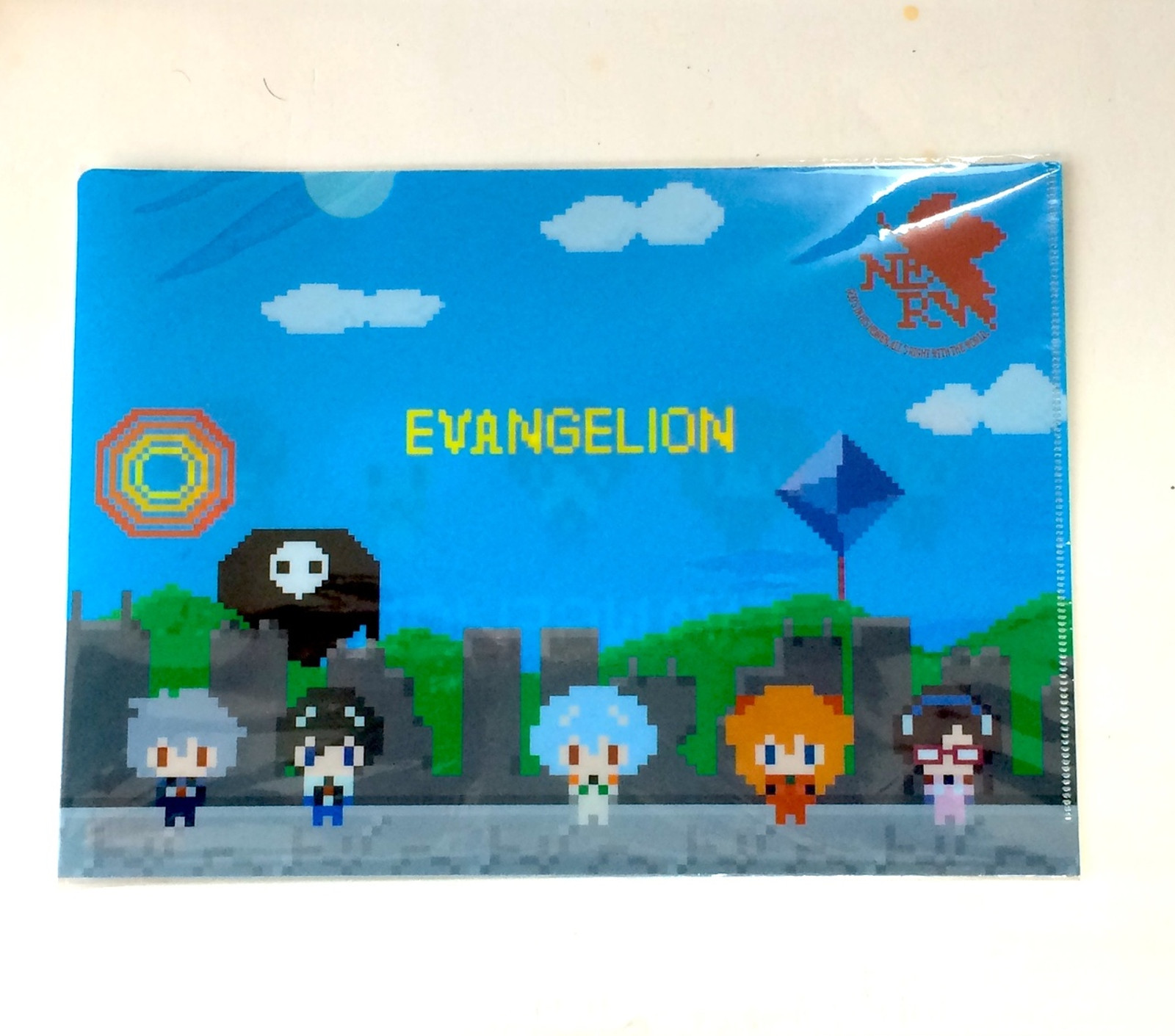 Evangelion Dot Character Document File Folder Asuka Rei Kaworu JAPAN ANIME MANGA