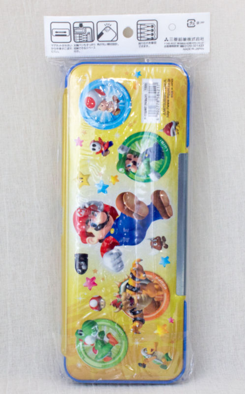 Super Mario Bros. Deluxe Pencil Case Nintendo Mitsubishi JAPAN FAMICOM NES