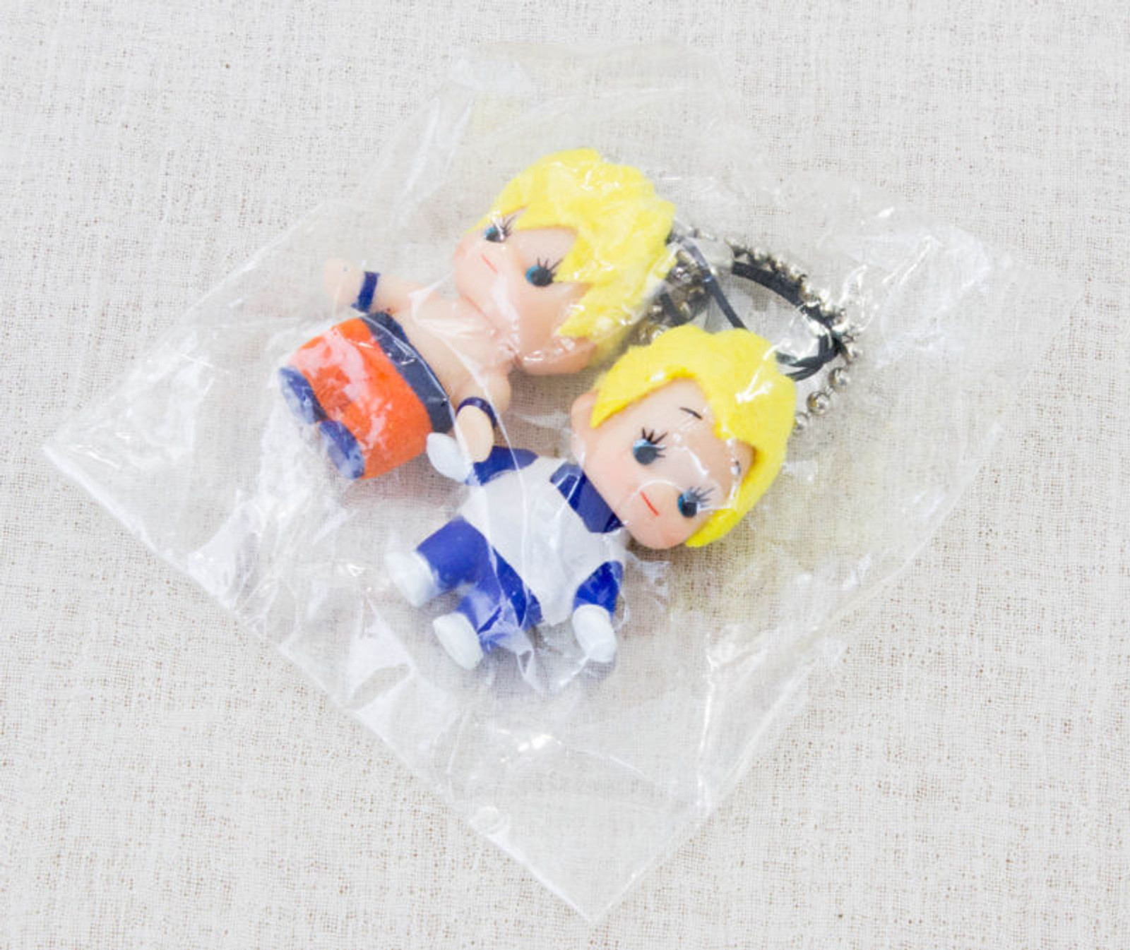 Dragon Ball Z x Kewpie Son Gokou & Vegeta Figure Strap Set JAPAN ANIME MANGA