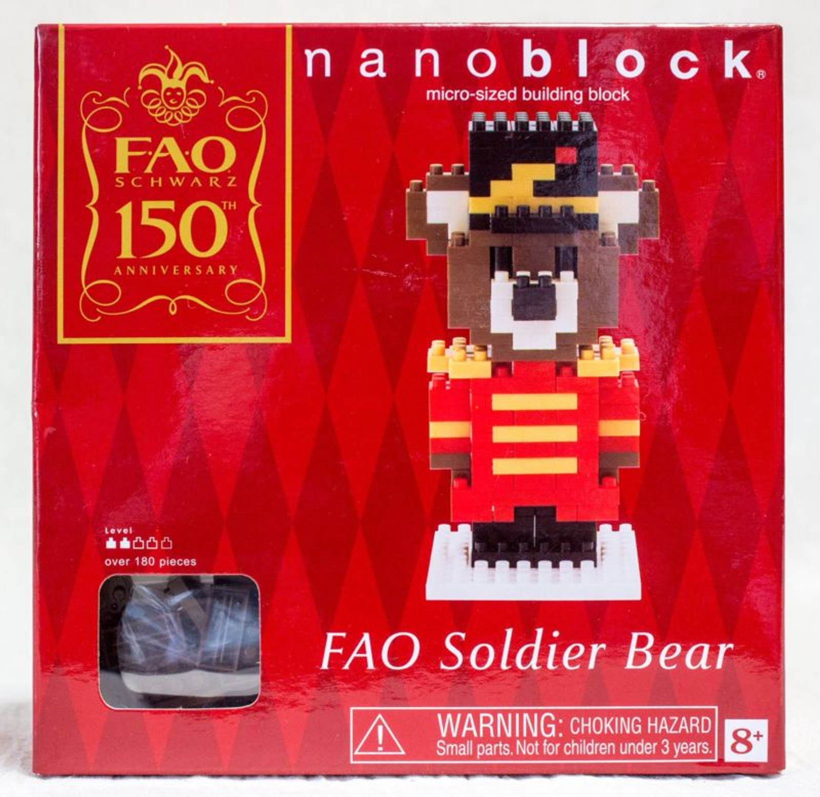 FAO Schwarz 150th Soldier Bear Kawada Nanoblock Nano Block JAPAN FIGURE