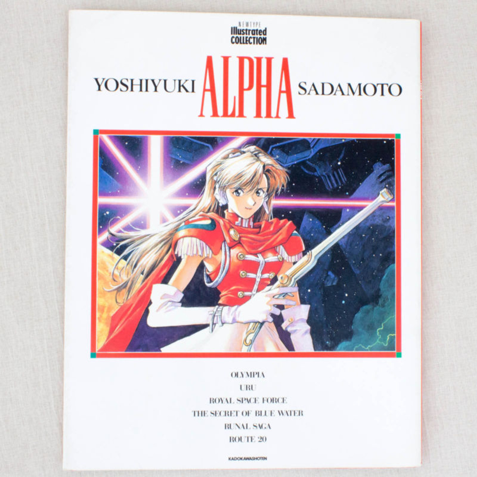 ALPHA Yoshiyuki Sadamoto Art Book JAPAN ANIME NADIA Secret of Blue Water EVA