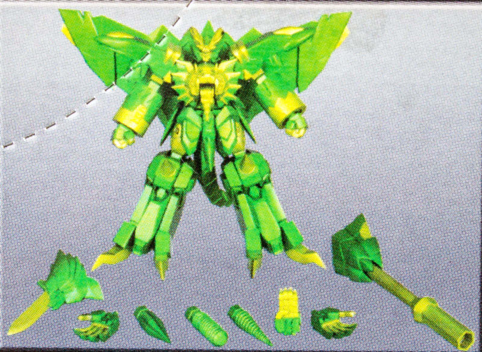 Genesic Gaogaigar Final Display Model Figure Green Color JAPAN ANIME MANGA