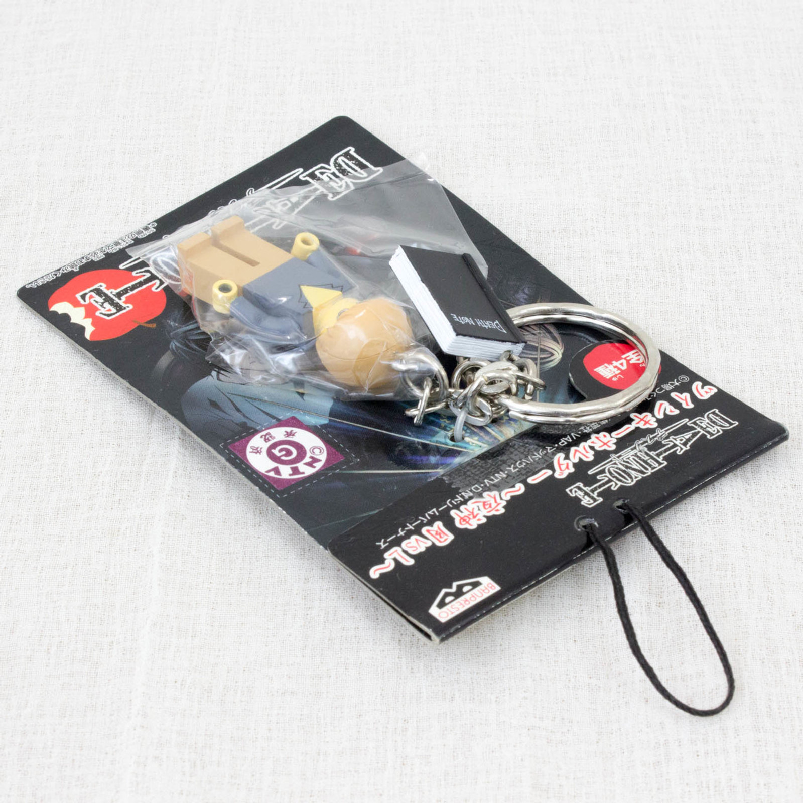 RARE! Death Note Light Yagami w/Note Mascot Figure Key Chain JAPAN ANIME MANGA