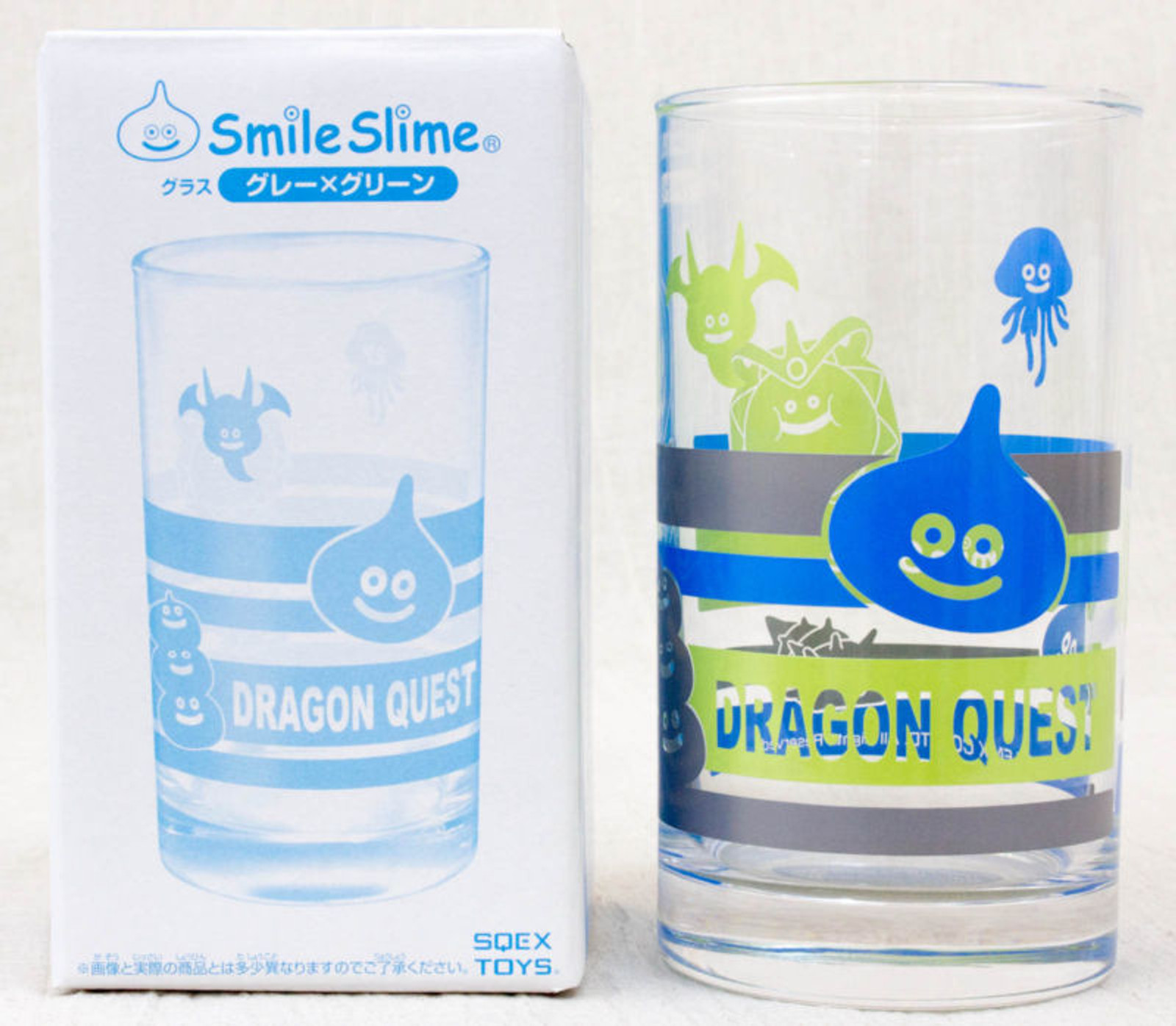 Dragon Quest Smile Slime Glass Gray x Green Square Enix JAPAN ANIME MANGA