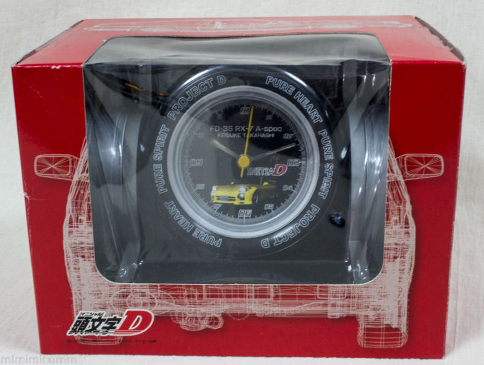 Initial D Tire Wheel Clock FD-3S RX-7 A-spec KEISUKE TAKAHASHI JAPAN ANIME