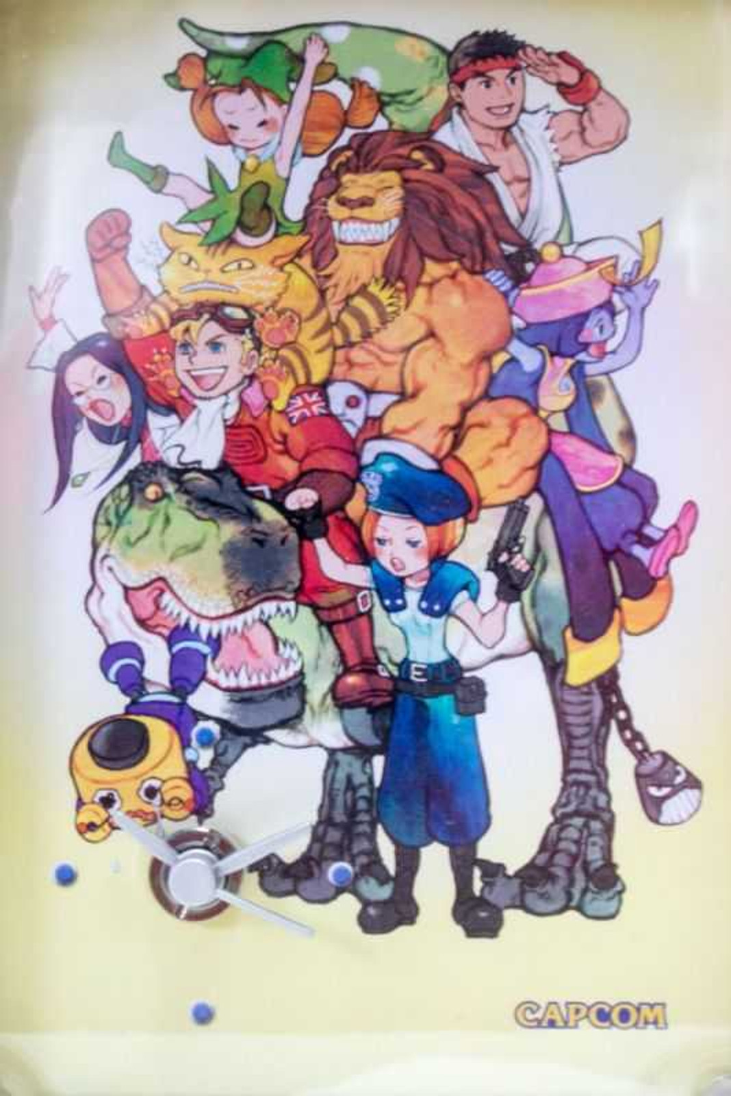 Capcom Character Picture Clock Causing draw Illustration 2 JAPAN GAME Japanimedia Store 2
