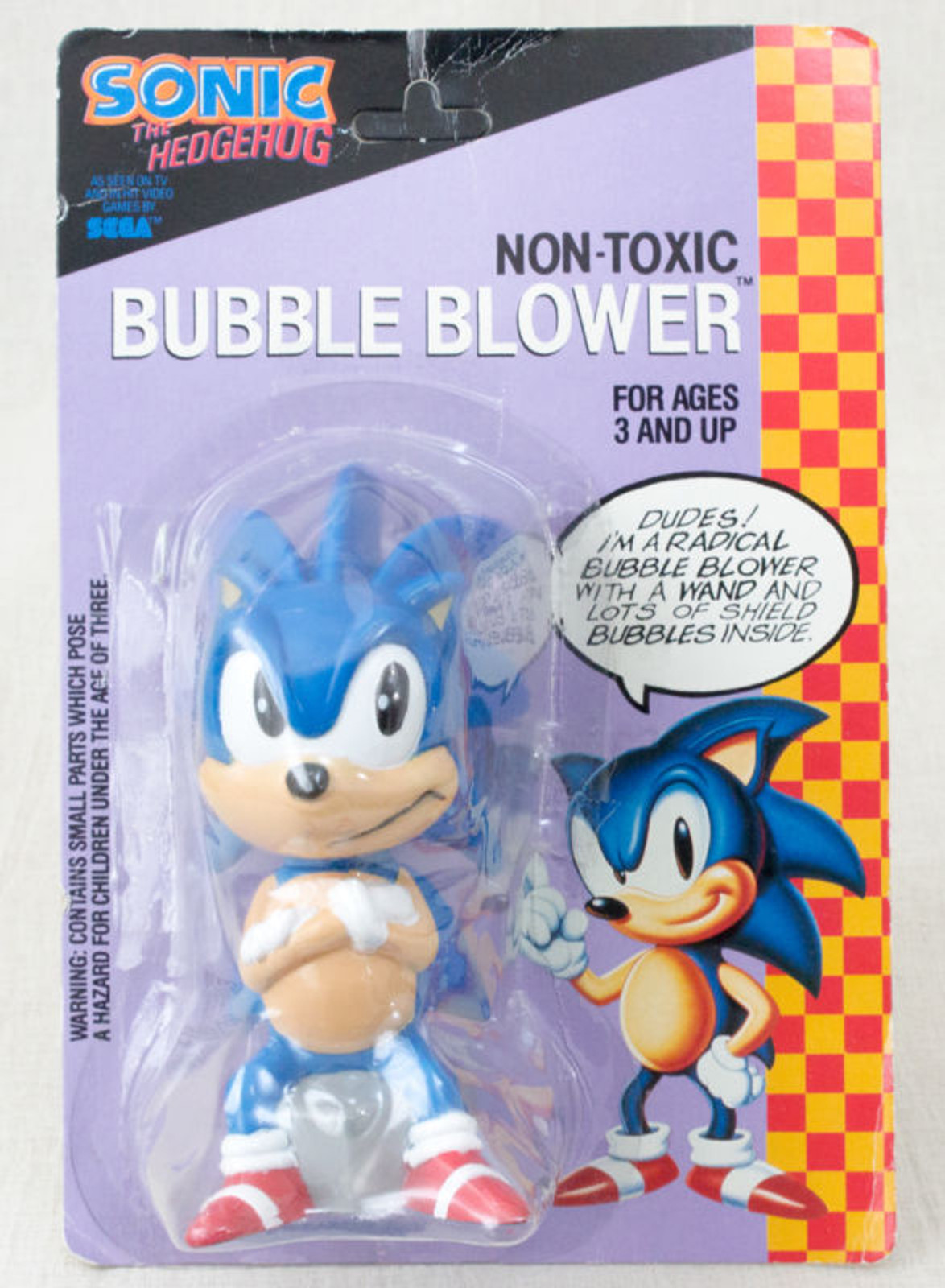 Sonic The Hedgehog Figure type Bubble Blower SEGA JAPAN