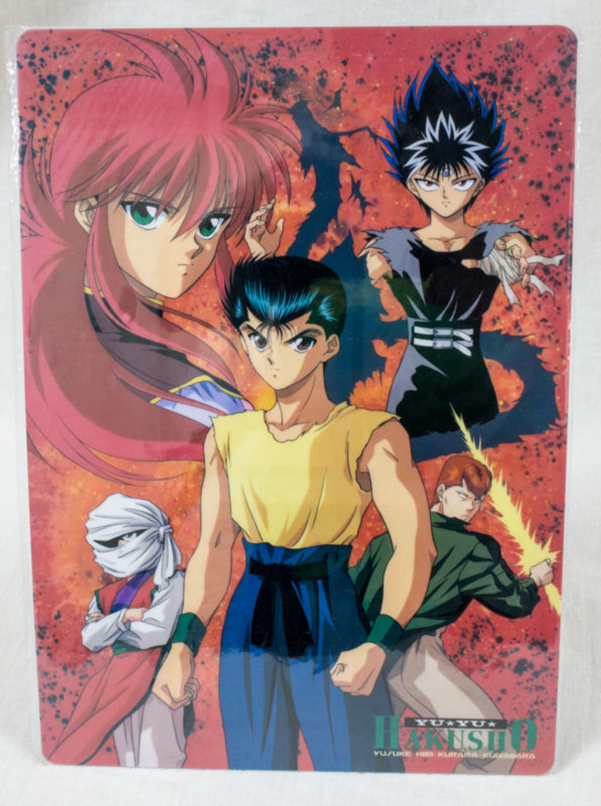 Yu Yu Hakusho Plastic Pencil Board Pad Shitajiki Hiei Kurama Yusuke JAPAN ANIME