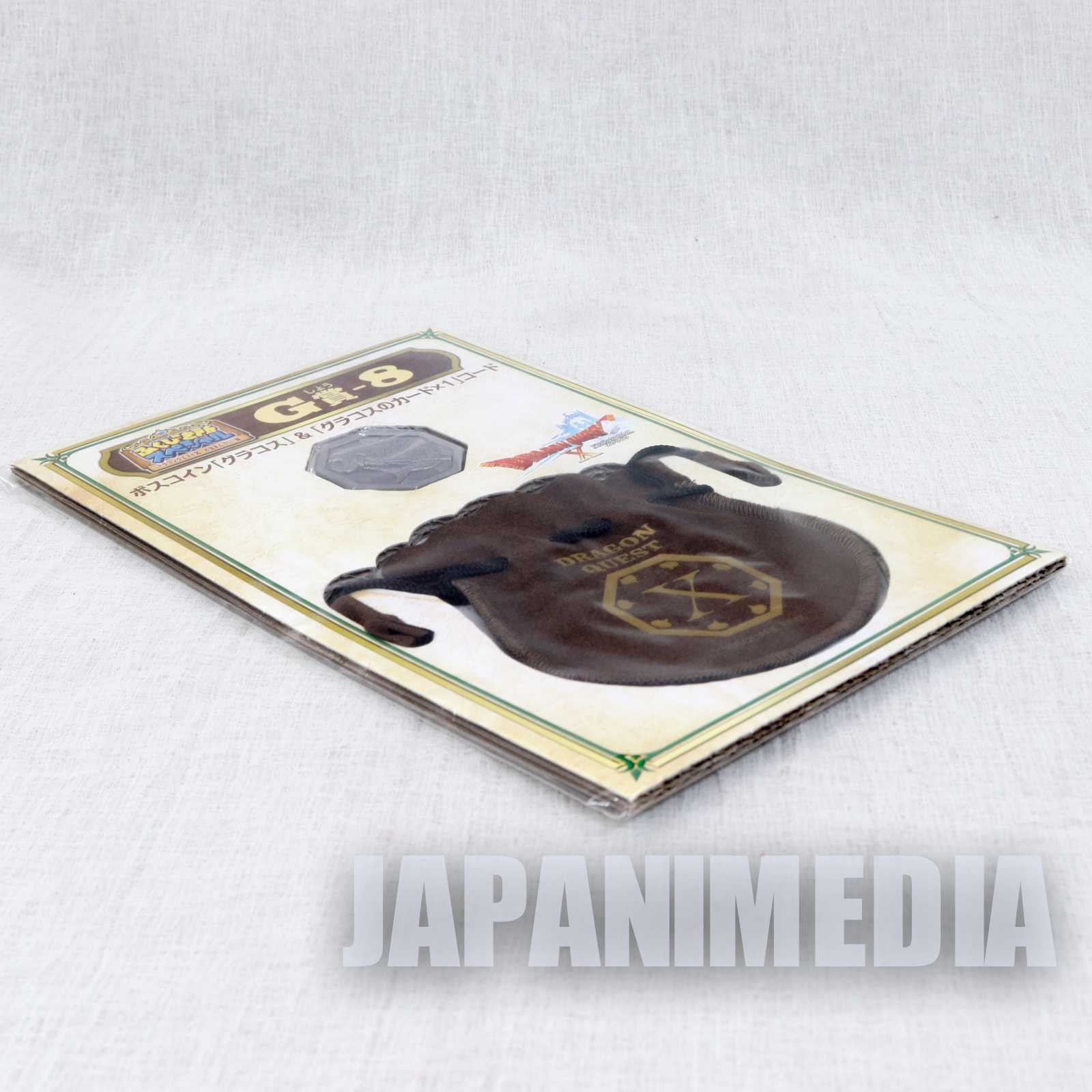 Dragon Quest Boss Coin Glacos +Drawstring Bag SQUARE ENIX JAPAN