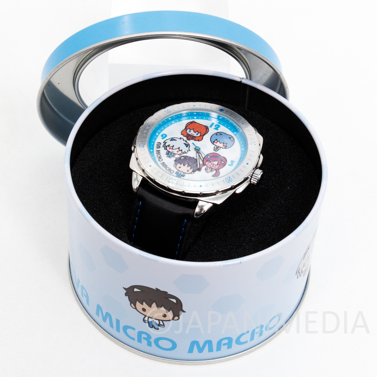 Evangelion EVA Micro Macro Premium Wrist Watch in Tin Can Box [Shinji / Rei / Asuka / Mari / Kaworu] SEGA 