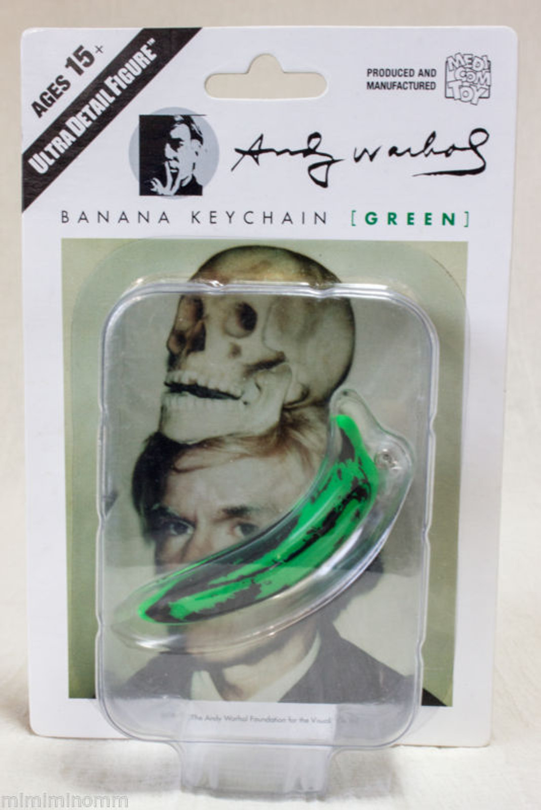 Andy Warhol Banana Keychain (Green Ver.) Ultra Detail Figure Medicom Toy JAPAN
