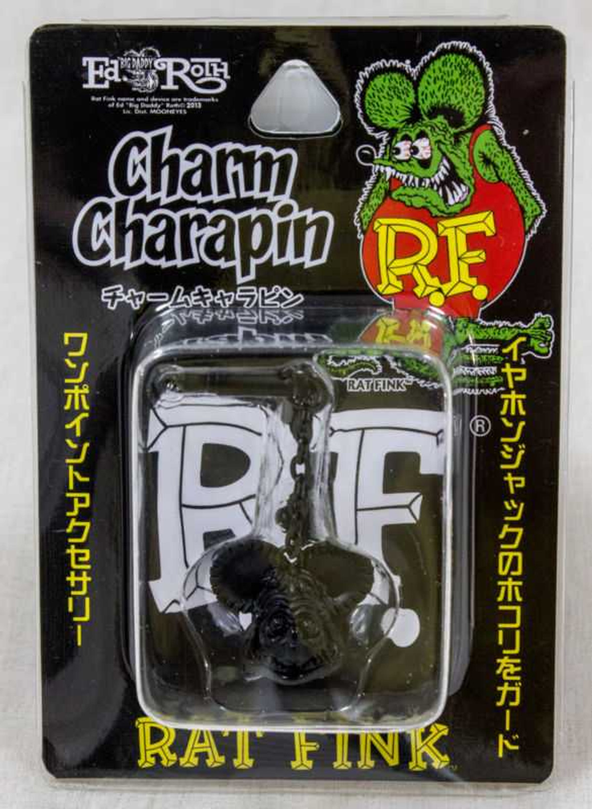 RAT FINK Black Ver. Charm Charapin for Smart Phones for Earphone Jack Japanimedia Store FRONT RAT FINK Black Ver. Charm Charapin for Smart Phones for Earphone Jack Japanimedia Store FRONT