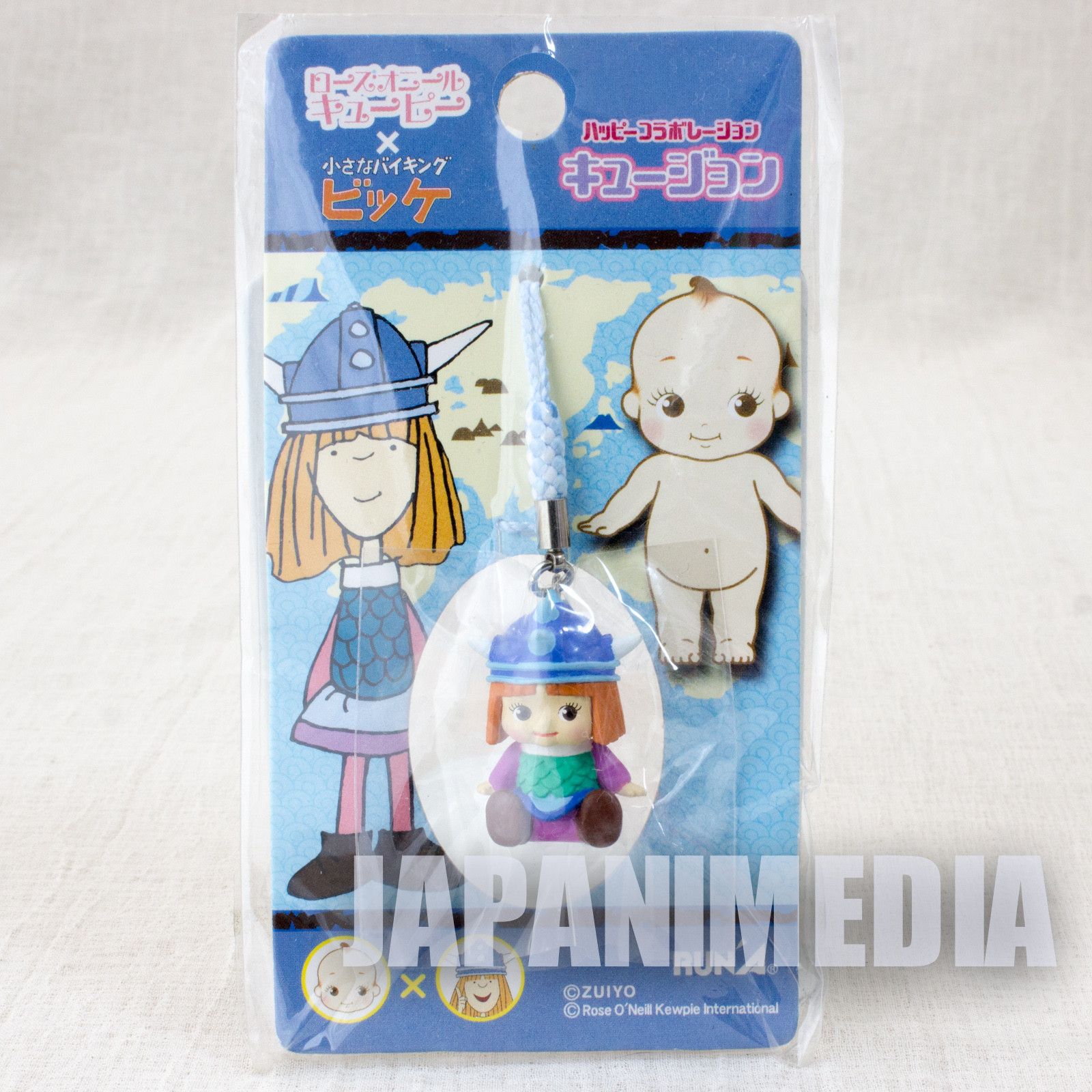 Vicky the Viking Vicke Rose O'neill Kewpie Kewsion Figure Strap JAPAN ANIME