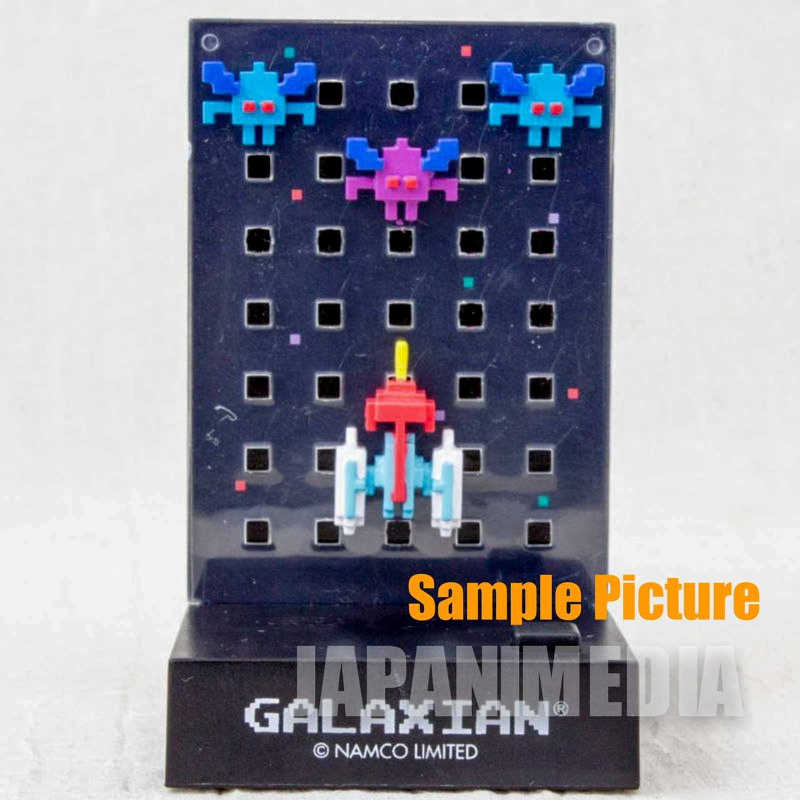 RARE! Namco Dotgraphics Galaxian Figure with Game Sound JAPAN FAMICOM Japanimedia Store FRONT RARE! Namco Dotgraphics Galaxian Figure with Game Sound JAPAN FAMICOM Japanimedia Store FRONT