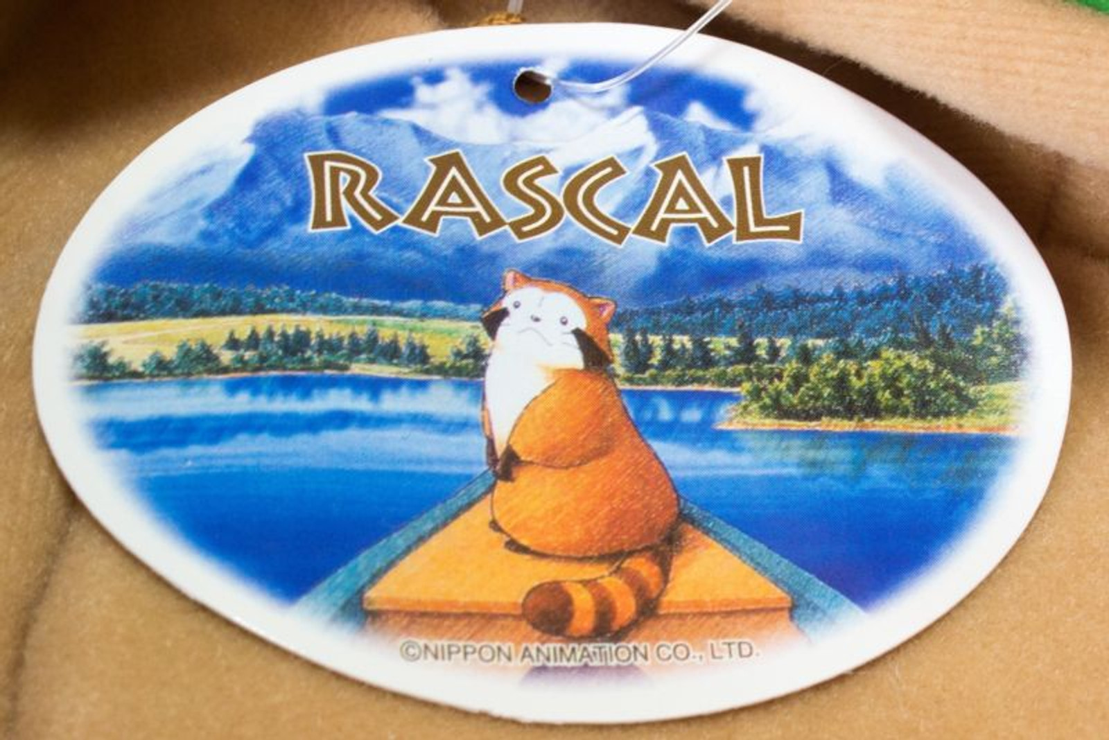 Rascal the Raccoon w/ Canoe Hokkaido Limited Plush Doll Figure JAPAN ANIME MANGA