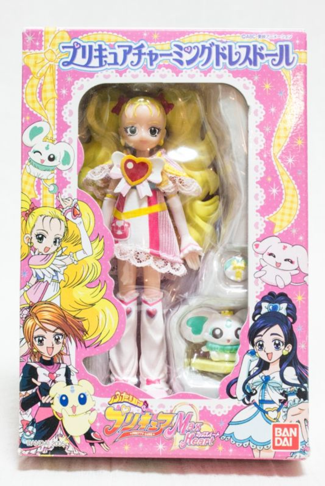 Futari wa Pretty Cure Max Heart Shinny Luminous Charming Dress Doll Figure Bandai JAPAN