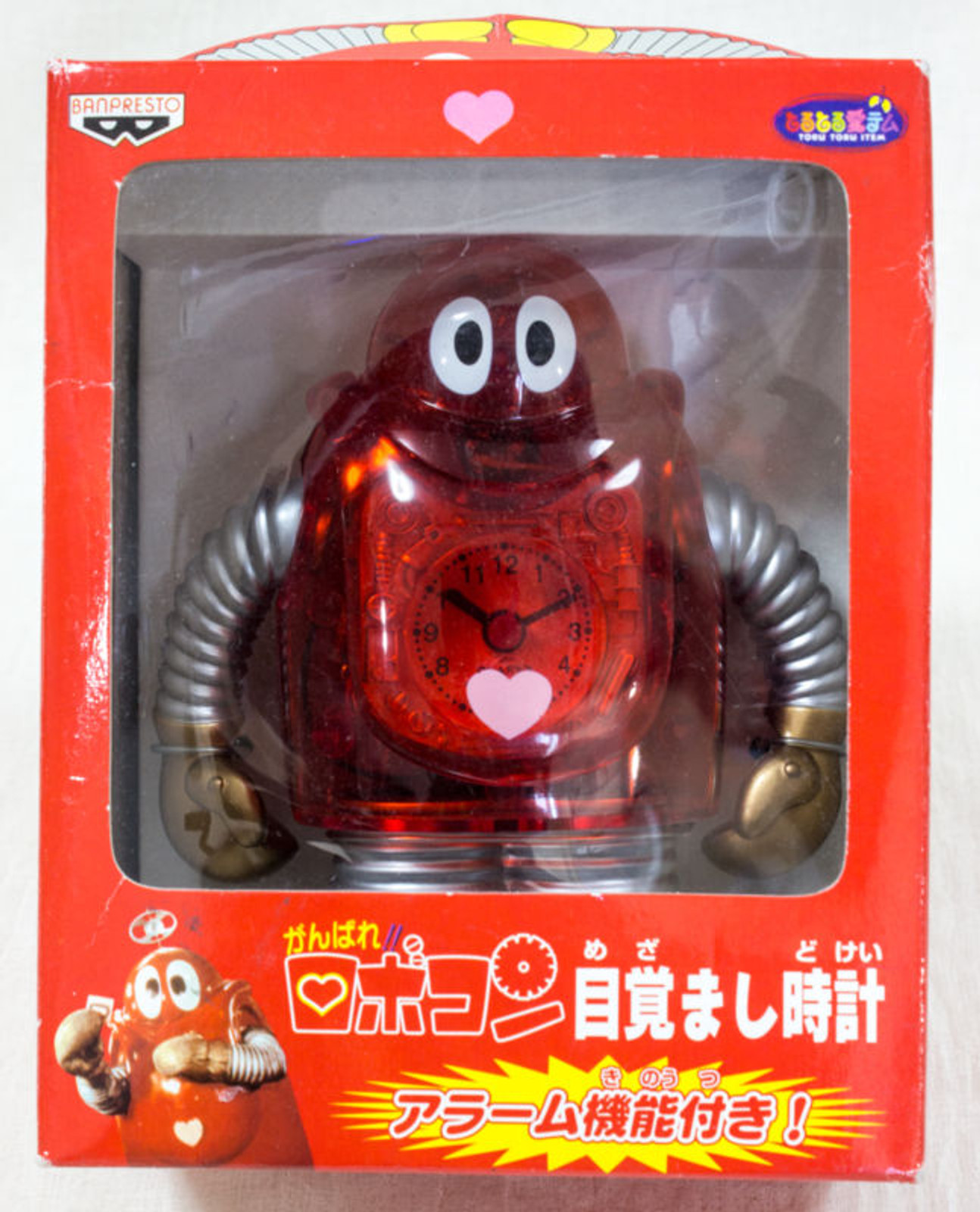 Ganbare!! Robocon Clear Red ver. Alarm Clock Figure Banpresto JAPAN ANIME MANGA