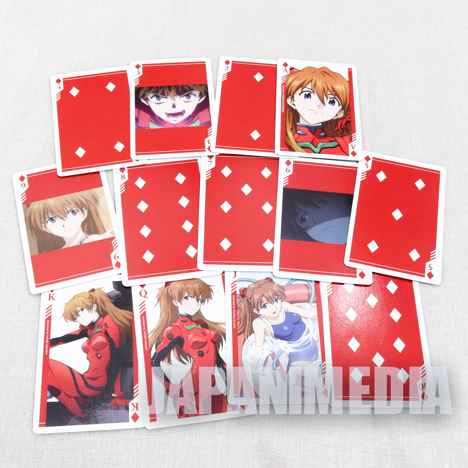 Evangelion Original Trump Playing Cards Rei Asuka Mari Kaworu JAPAN ANIME