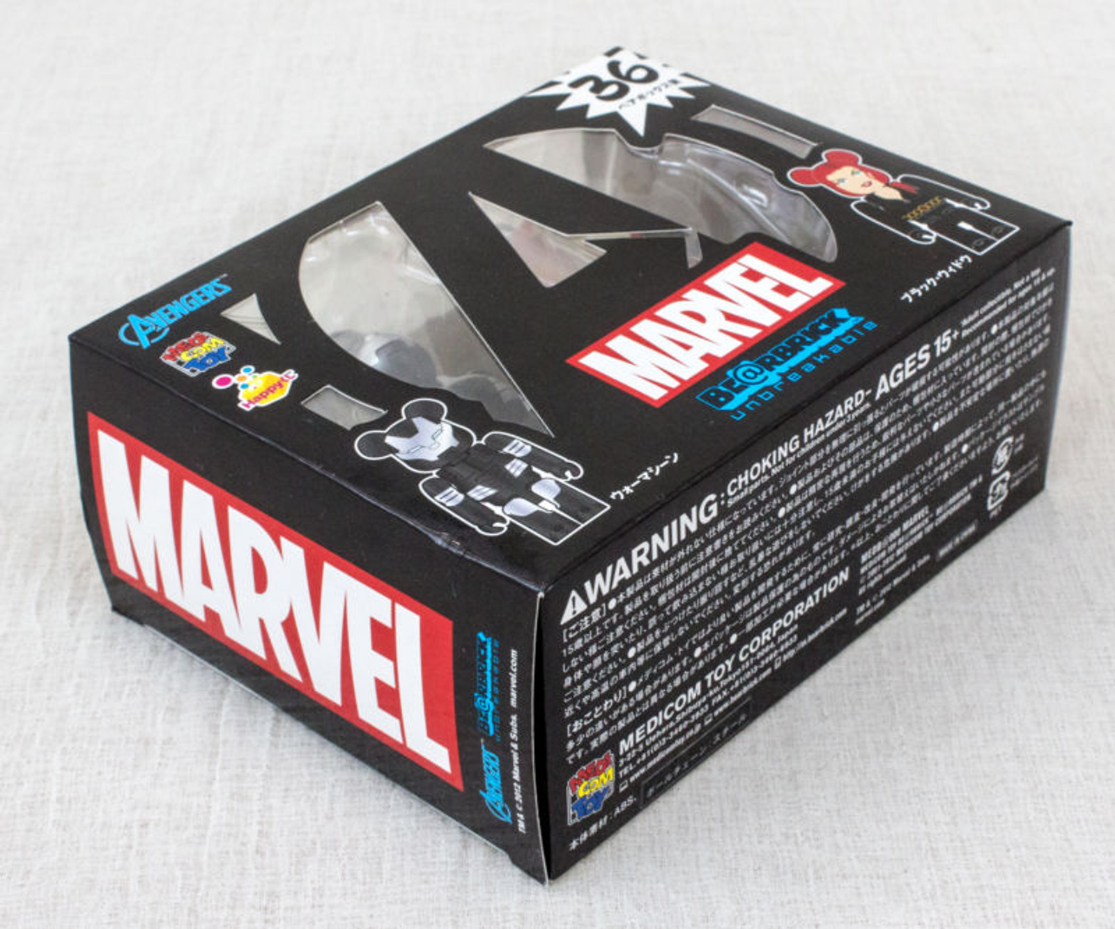 MARVEL Avengers War Machine Black Widow Be@rbrick Figure Medicom JAPAN
