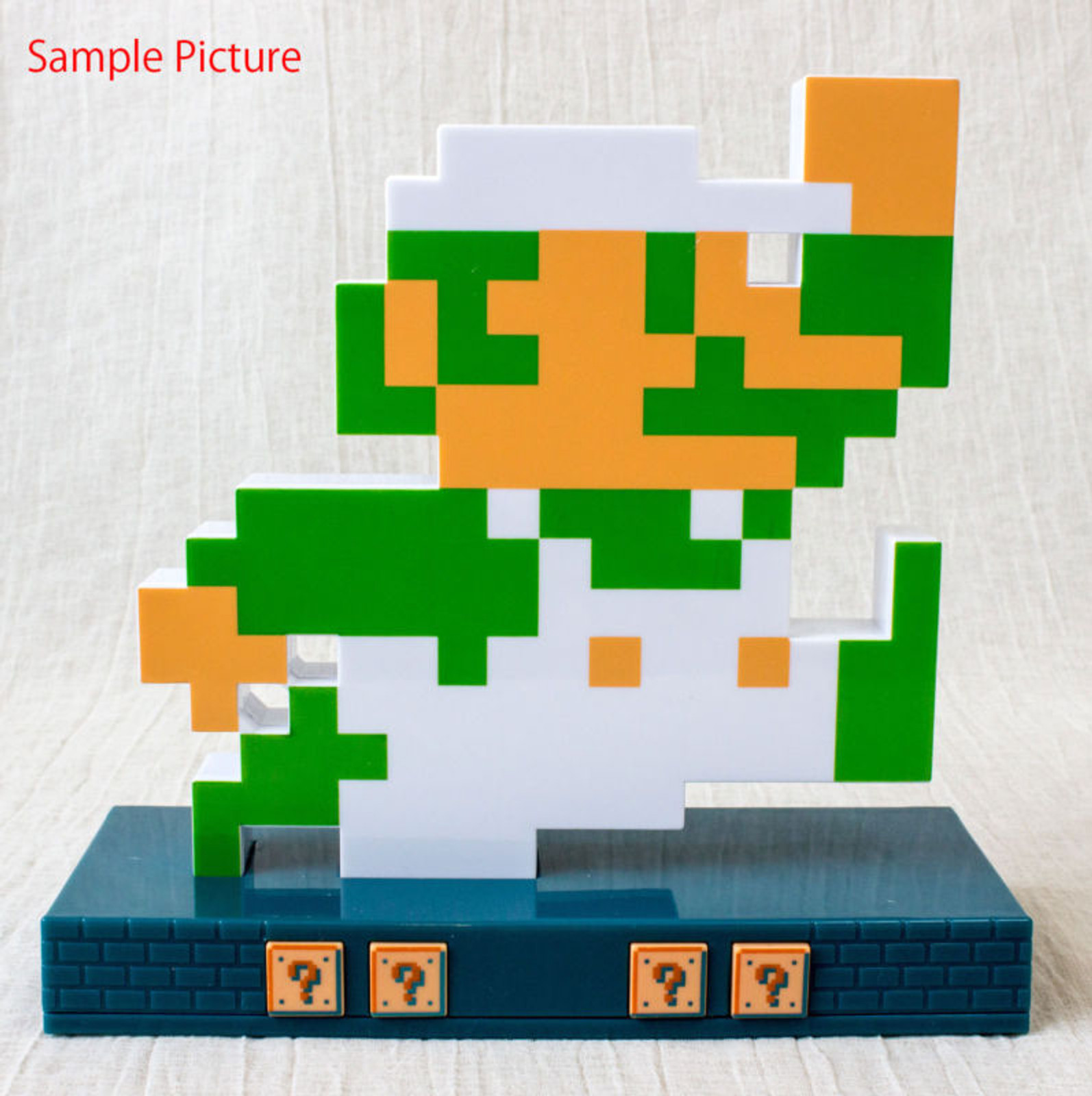 Super Mario Bros. Figure Alarm Clock Luigi Ver. JAPAN GAME Nintendo Famicom NES