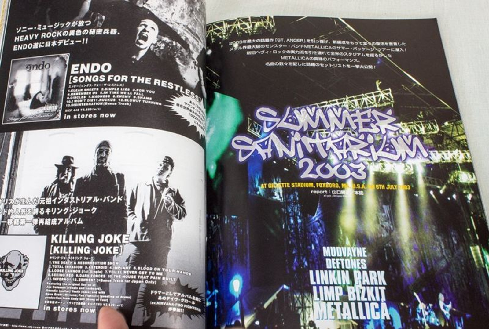 2003 Vol.12 BASTARDS! BURRN! Japan Magazine ANDREW W.K. RANCID/THE DARKNESS