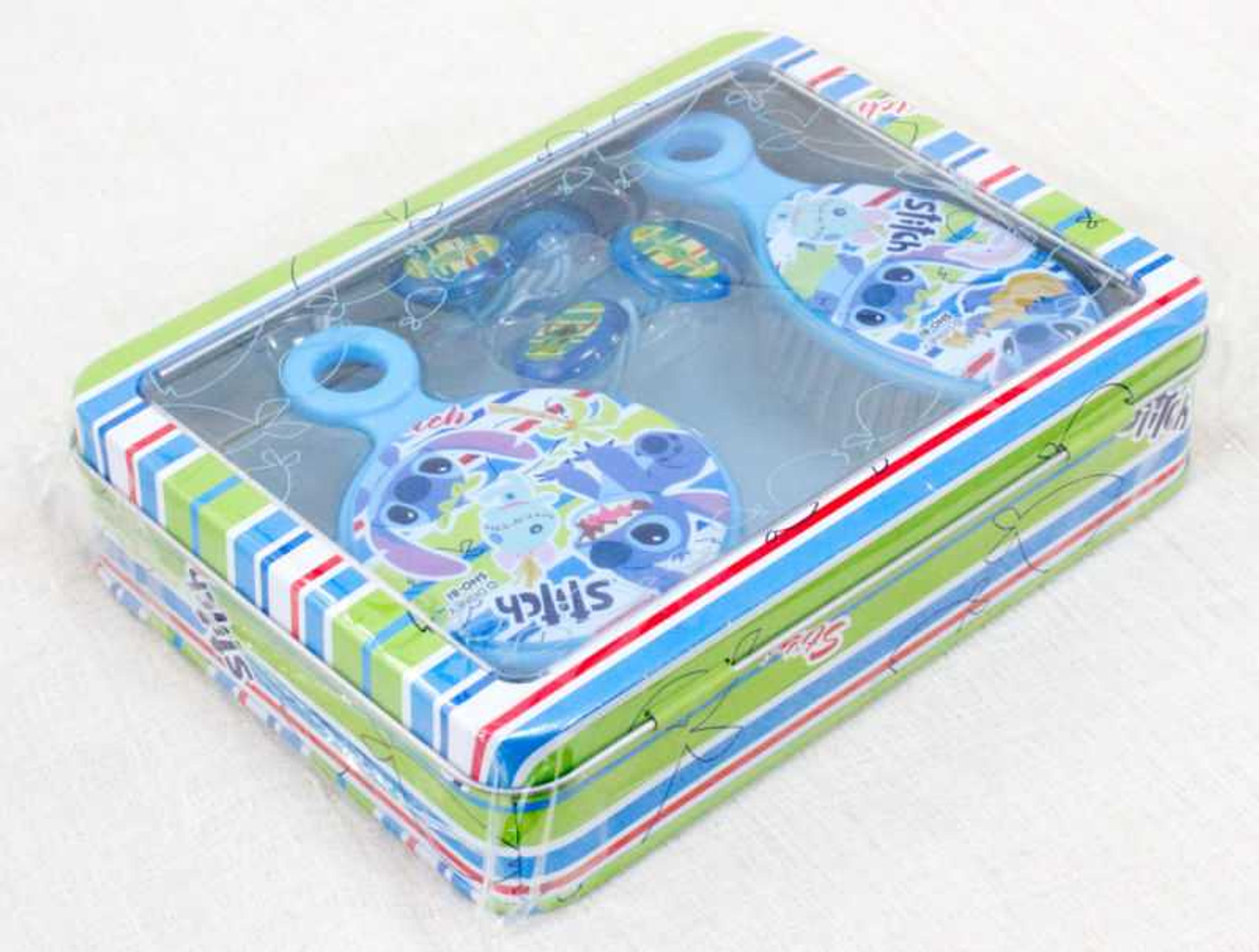 Disney Stitch Toiletries Goods Hairbrush Mirror Hair Elastic Tin Case JAPAN Japanimedia Store