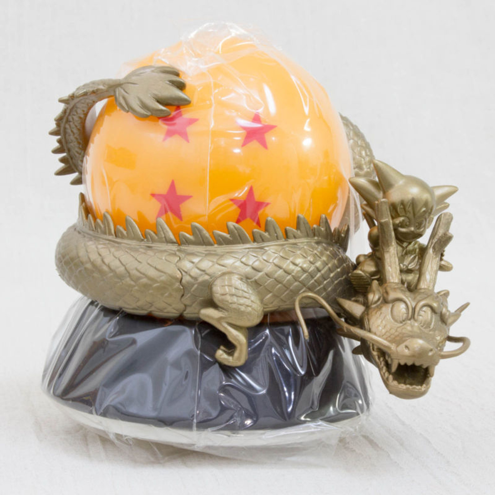 Dragon Ball Desktop Figure Light Son Gokou on Shenron Gold Ver. JAPAN ANIME