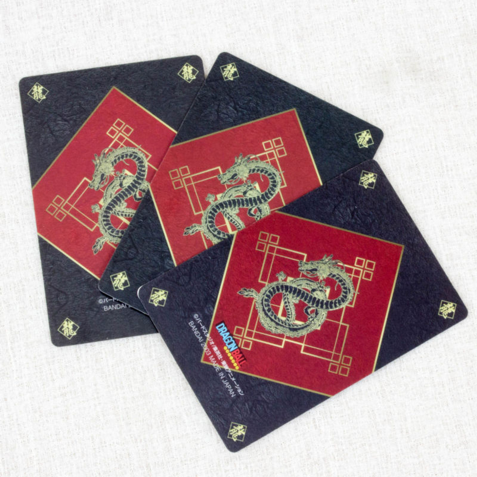 Dragon Ball Plastic Card 3pc + Card Case Bulma Gokou JAPAN ANIME