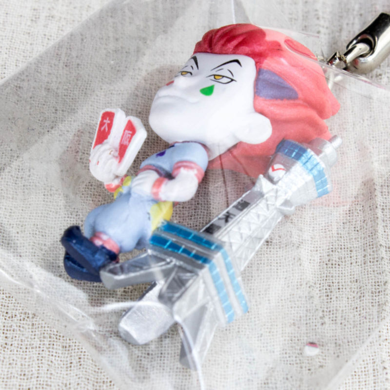 HUNTER x HUNTER Hyskoa Hisoka Figure Mobile Strap Tsutenkaku Ver. JAPAN ANIME