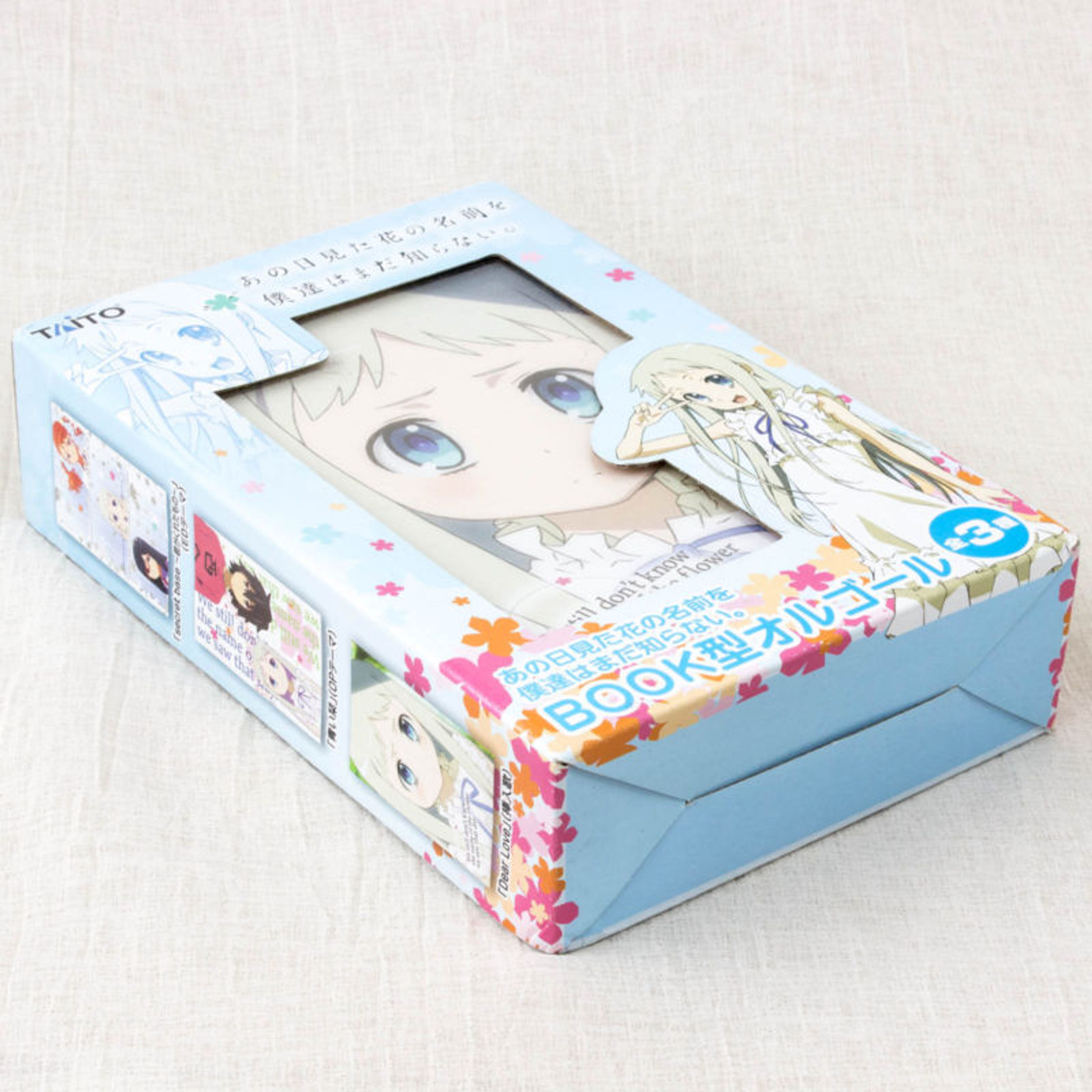 Anohana Book type Music Box " Dear Love " Flower We Saw That Day Taito JAPAN