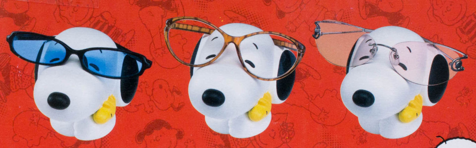 Snoopy Glasses Stand Figure Peanuts Magie Boite JAPAN ANIME