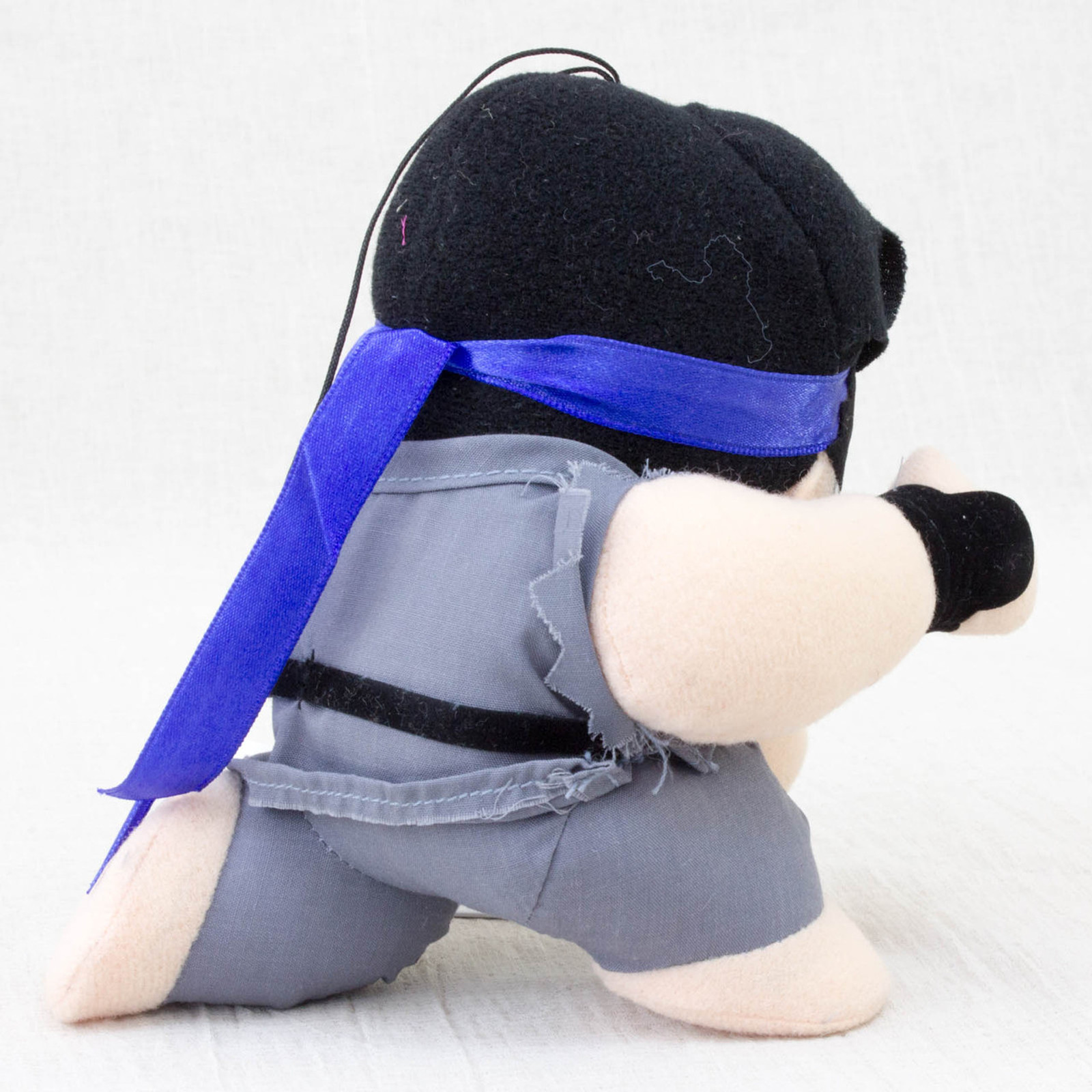 Street Fighter 2 Ryu Black Plush Doll Figure Capcom Character JAPAN GAME