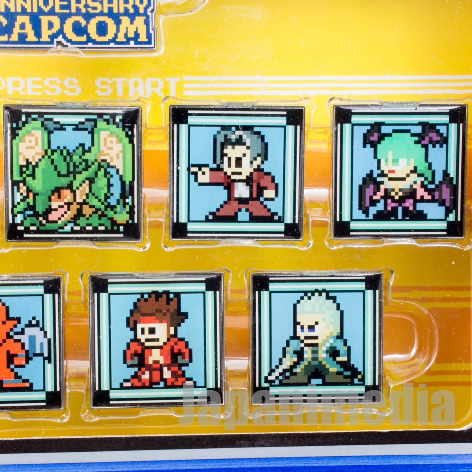 Capcom Character Design 30th Pins Set Morrigan Red Gargoyle JAPAN ANIME GAME