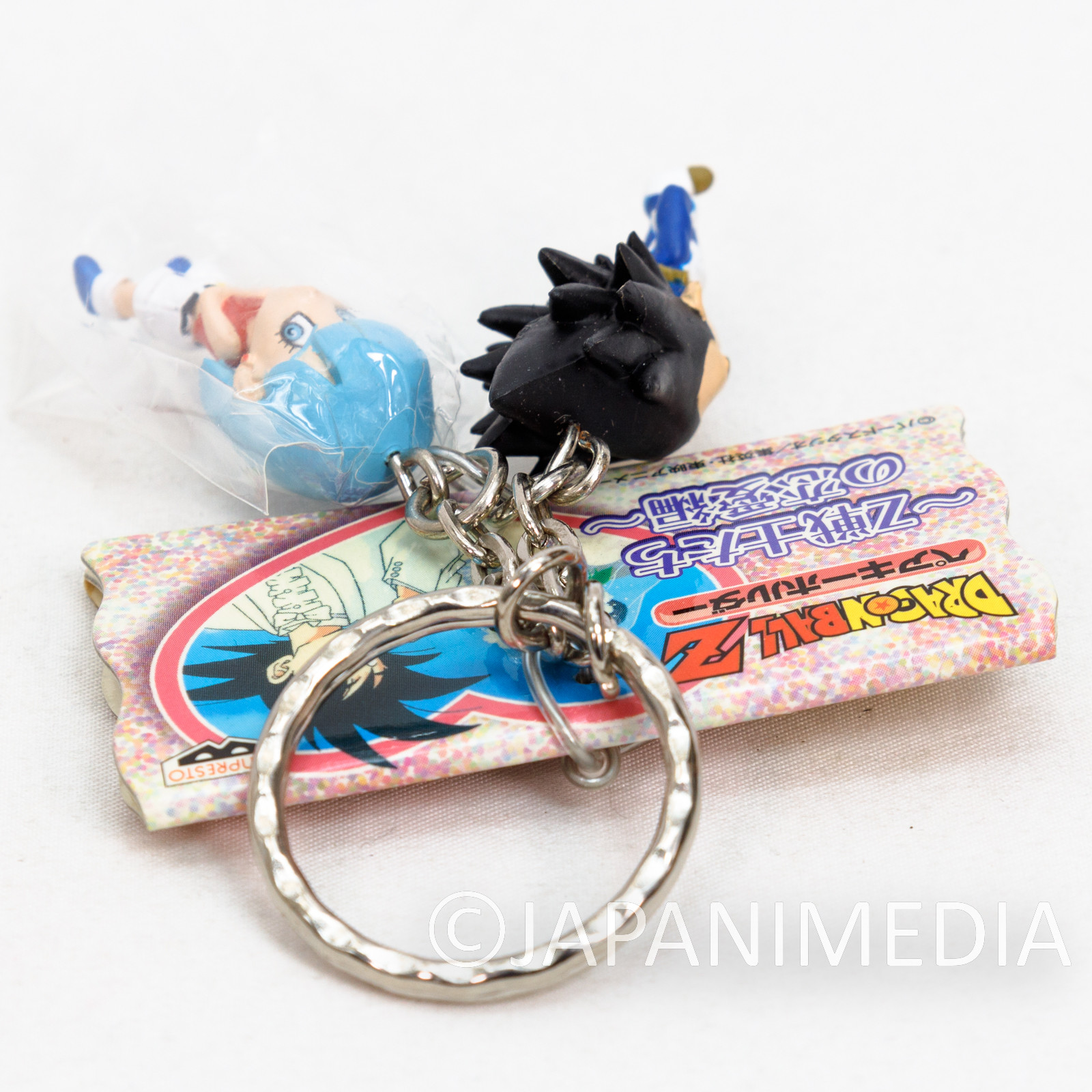 RARE! Dragon Ball Z Vegeta & Bulma Pair Figure Key Chain JAPAN