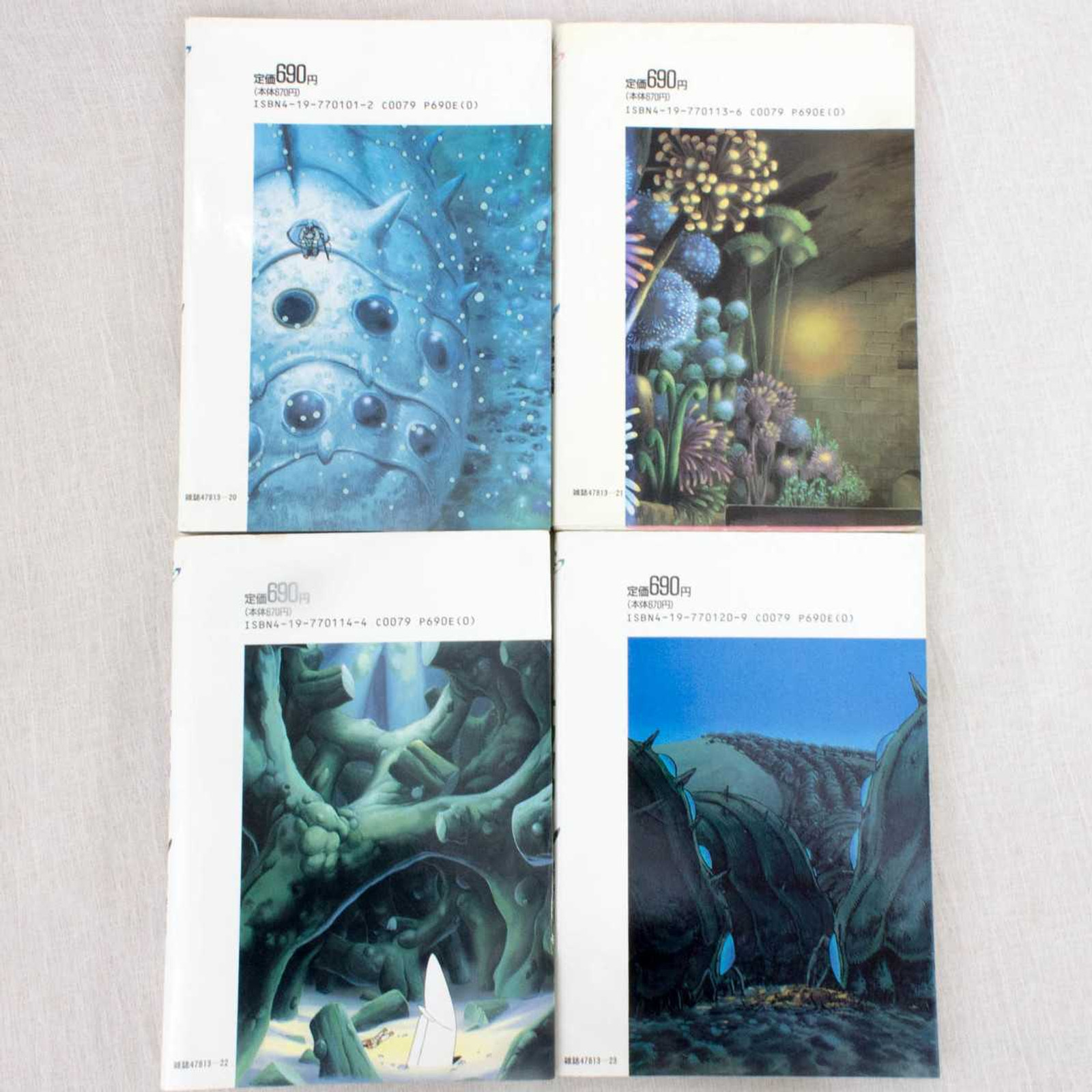 Set of 4 Nausicaa of the Valley of Wind Film Books Vol.1-4 Ghibli JAPAN ANIME COMICS Japanimedia Store