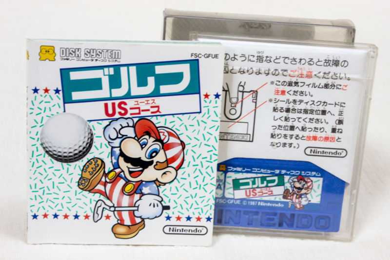 Nintendo NES Famicom Disk System Mario Golf US Course FSC-GFUE JAPAN GAME Japanimedia Store FRONT