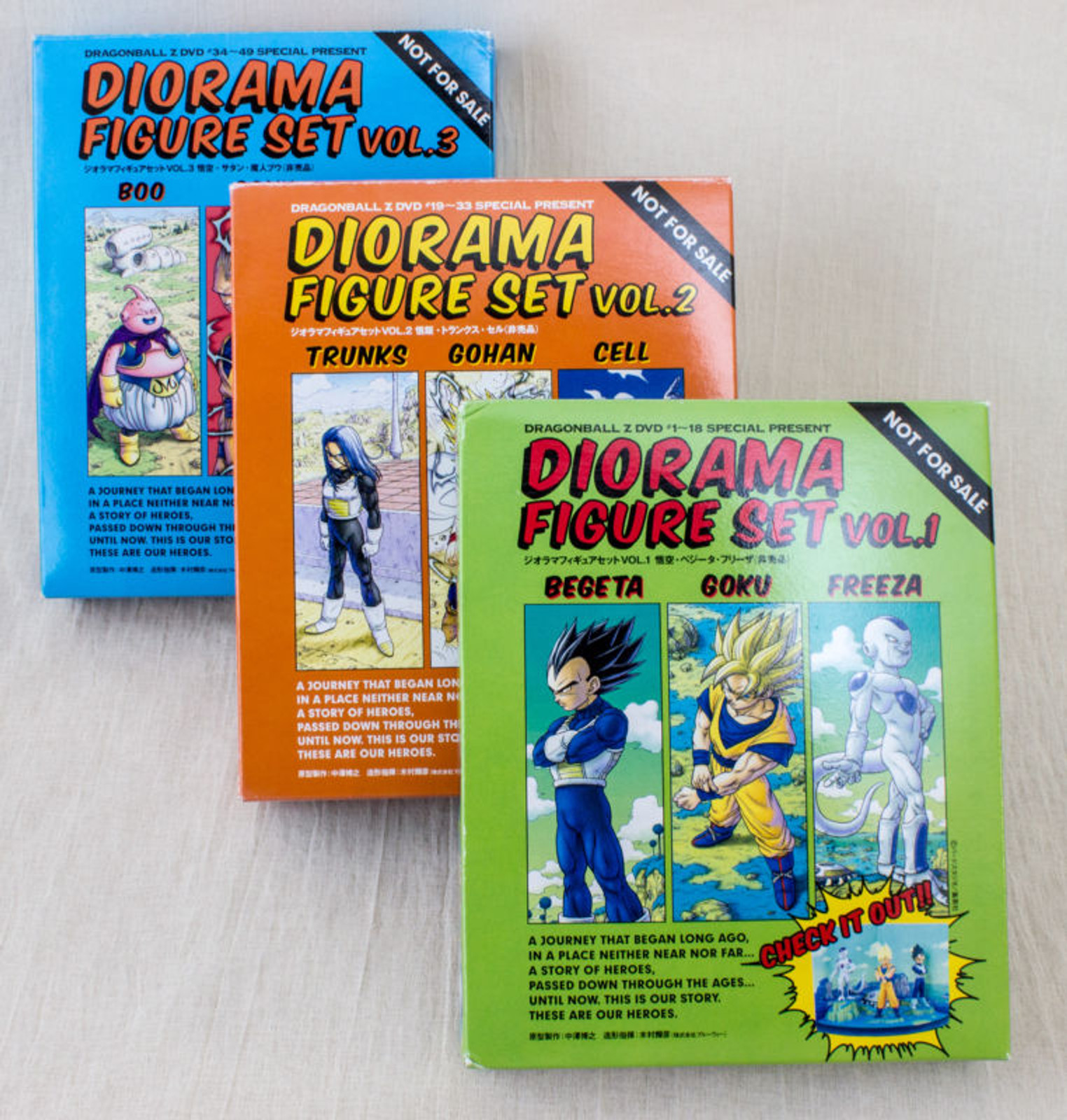 Dragon Ball Z Diorama Figure Set Vol.1+2+3 Trunks Vegeta Gohan JAPAN ANIME