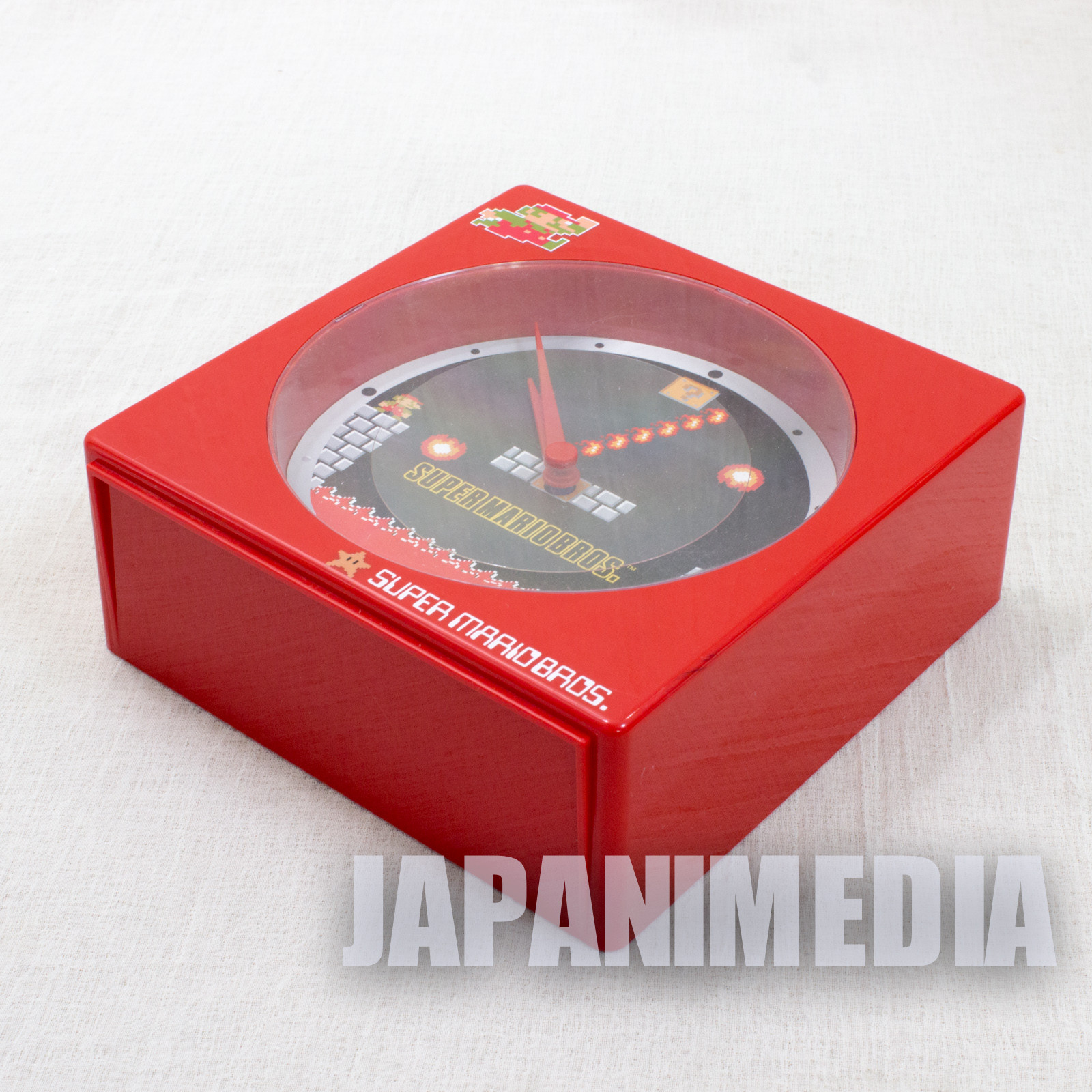 RARE! Super Mario Bros. Mini Desktop Clock Koopa Stage Ver. JAPAN Nintendo