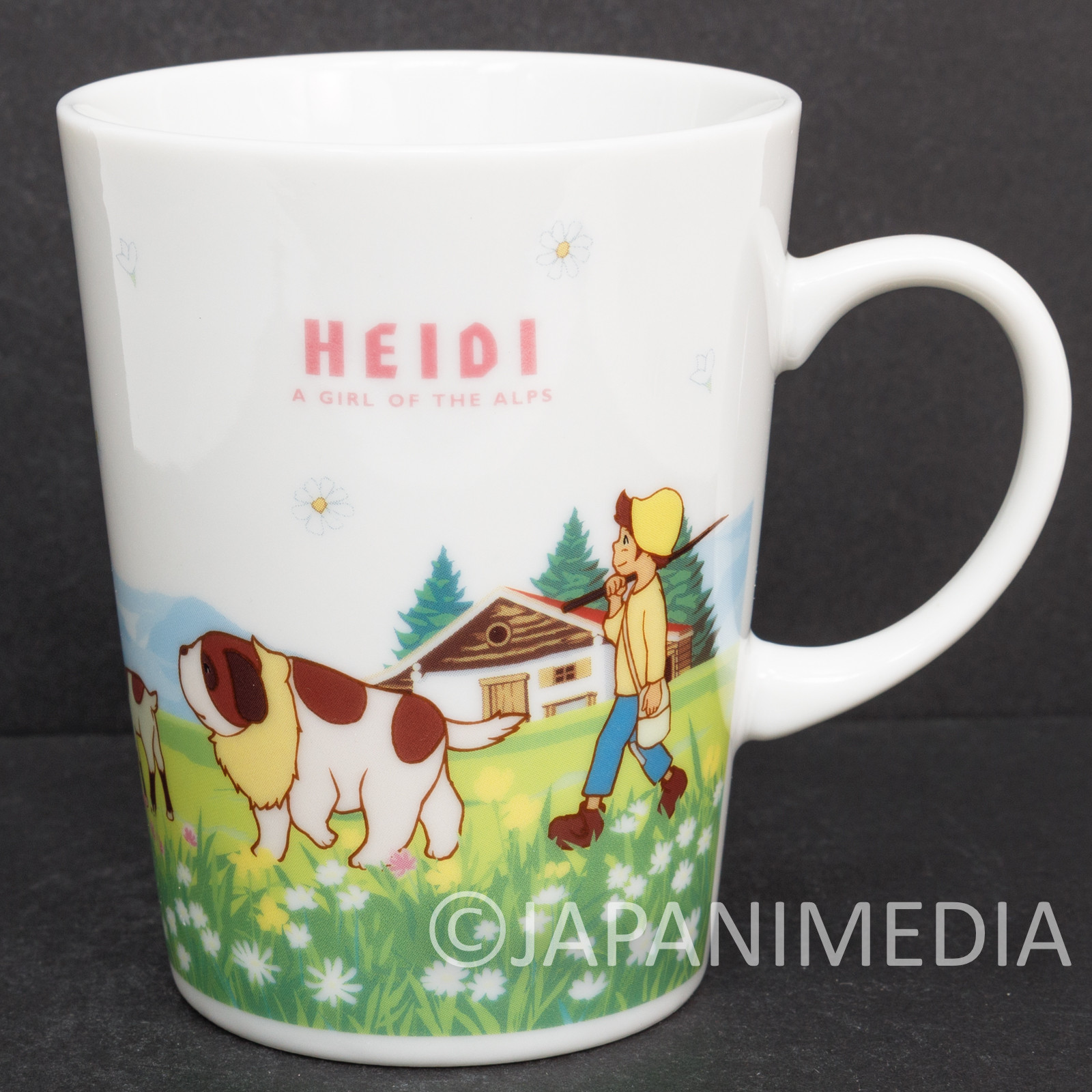 Heidi Girl of the Alps MUG Heidi & Peter & Josef & Goats JAPAN